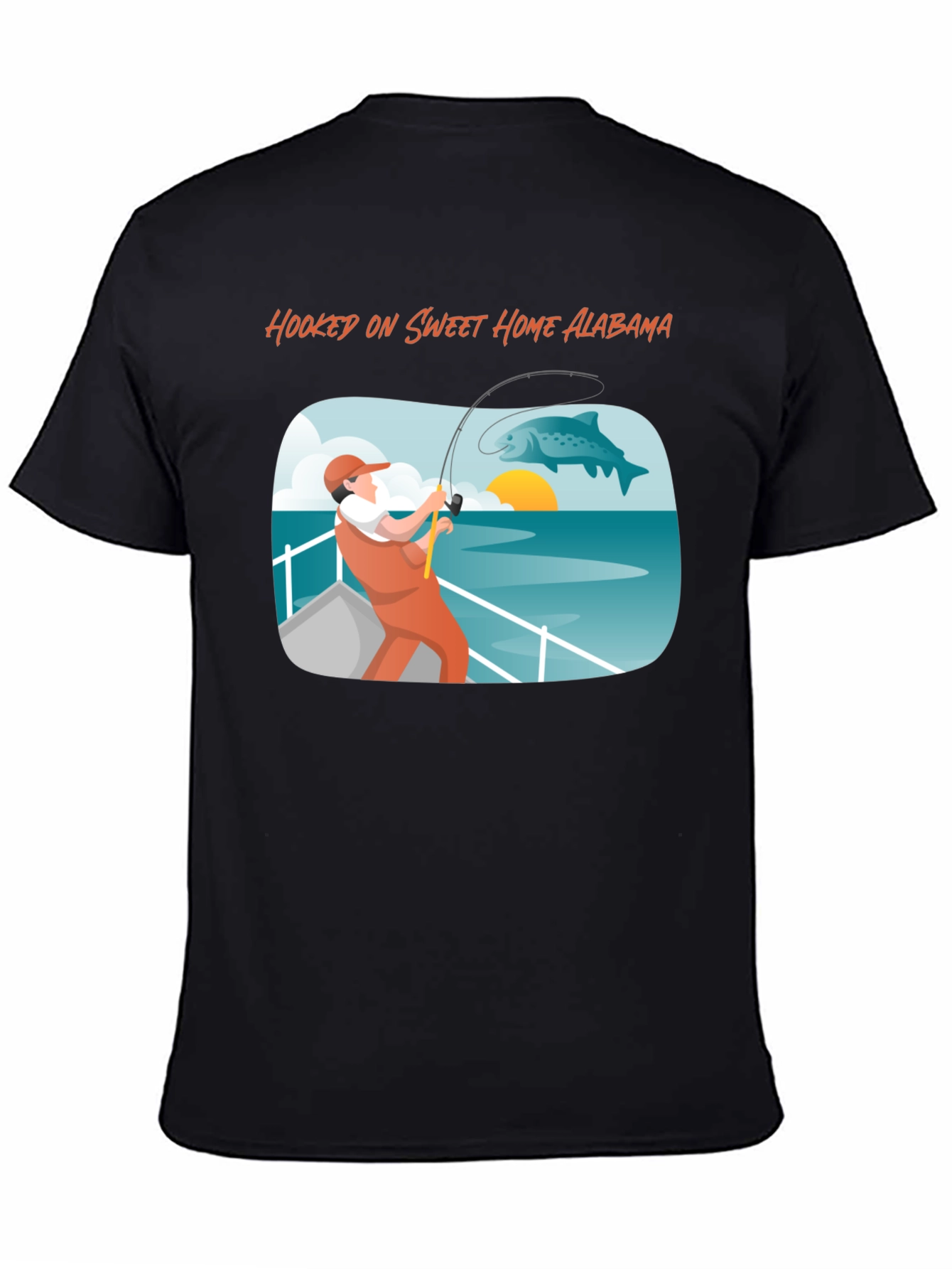 Hooked on Sweet Home Alabama Fishing T-Shirt