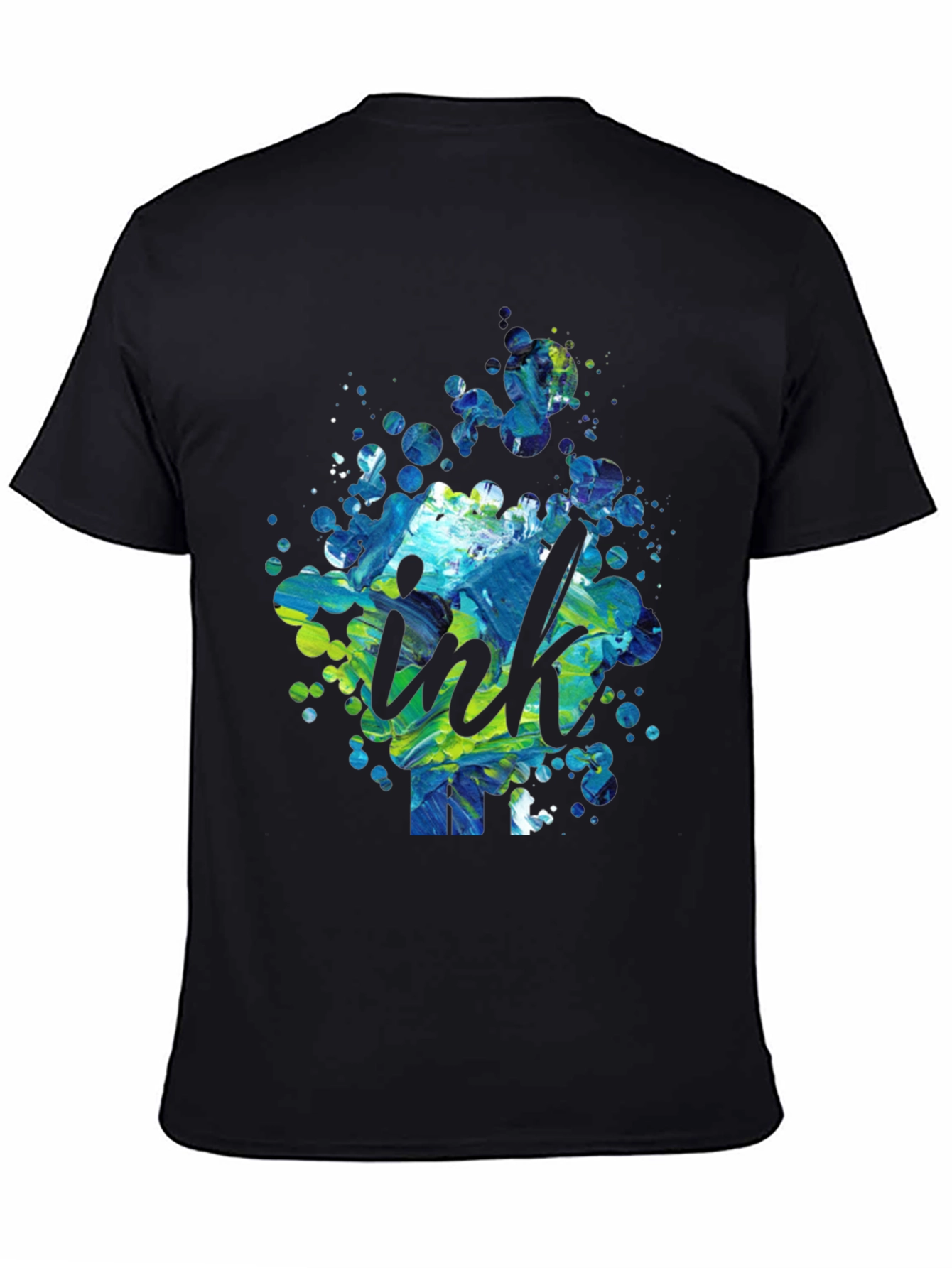 Ink Splatter Graphic Tee - Modern Design
