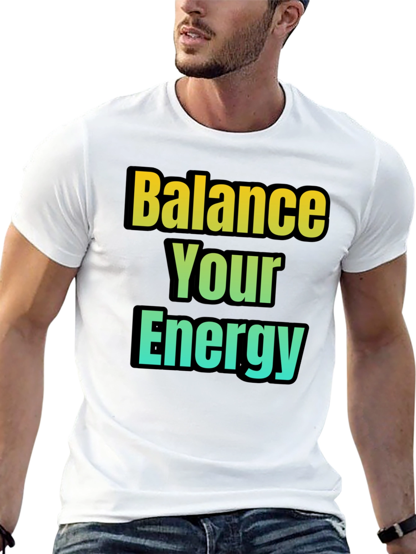 Balance Your Energy T-Shirt - Gradient Design