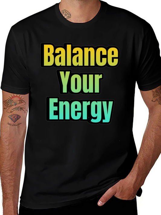 Balance Your Energy T-Shirt - Gradient Design