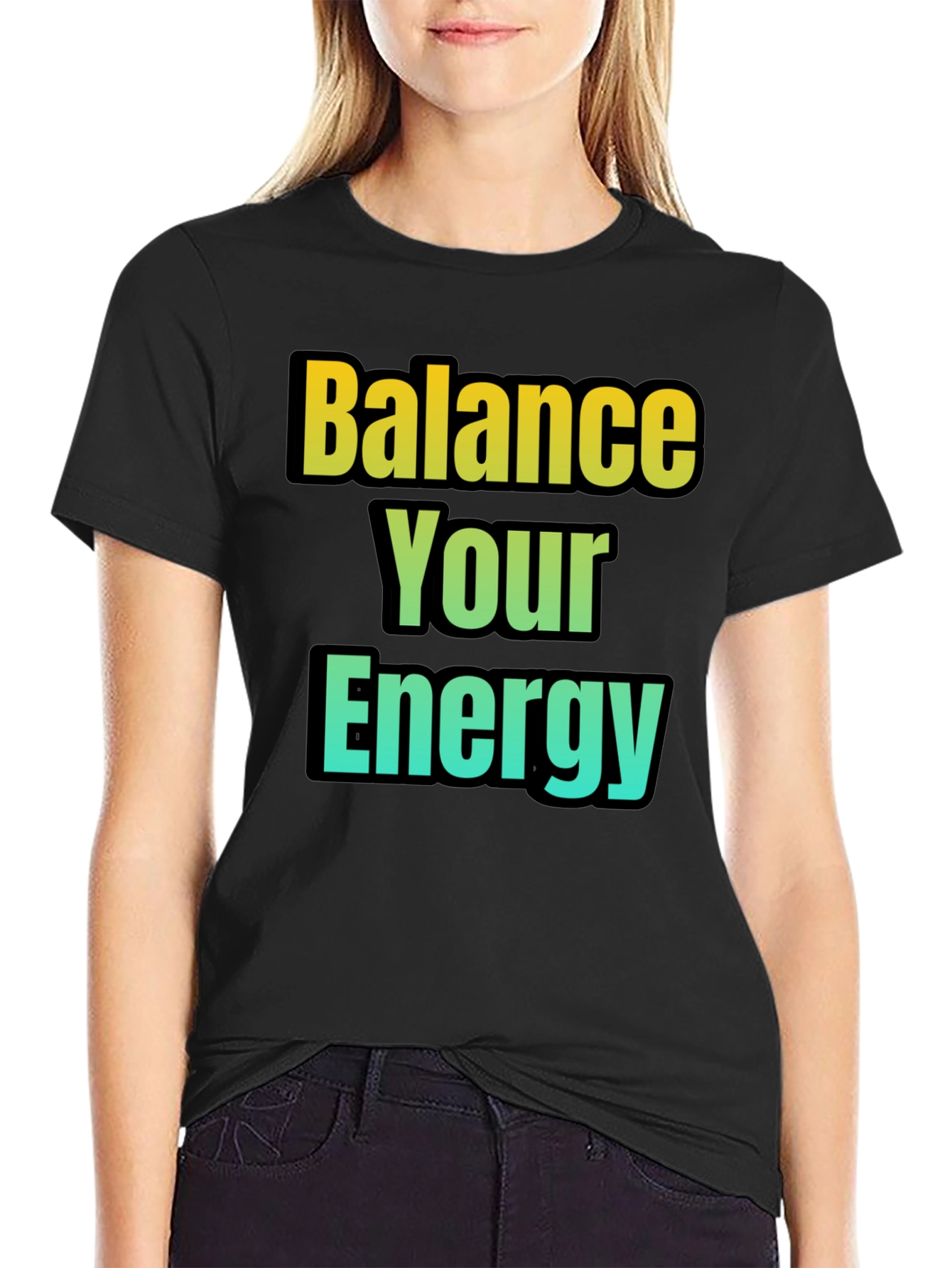 Balance Your Energy T-Shirt - Gradient Design