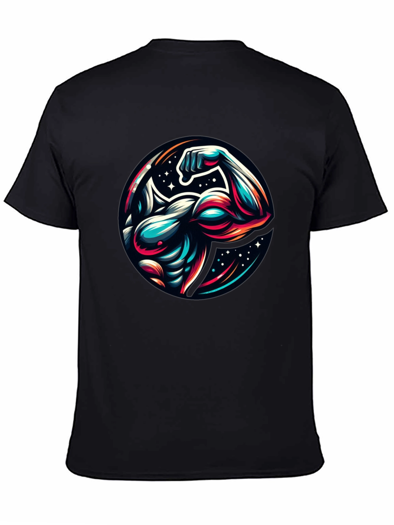 Muscle Graphic Tee - Fitness Gym Style