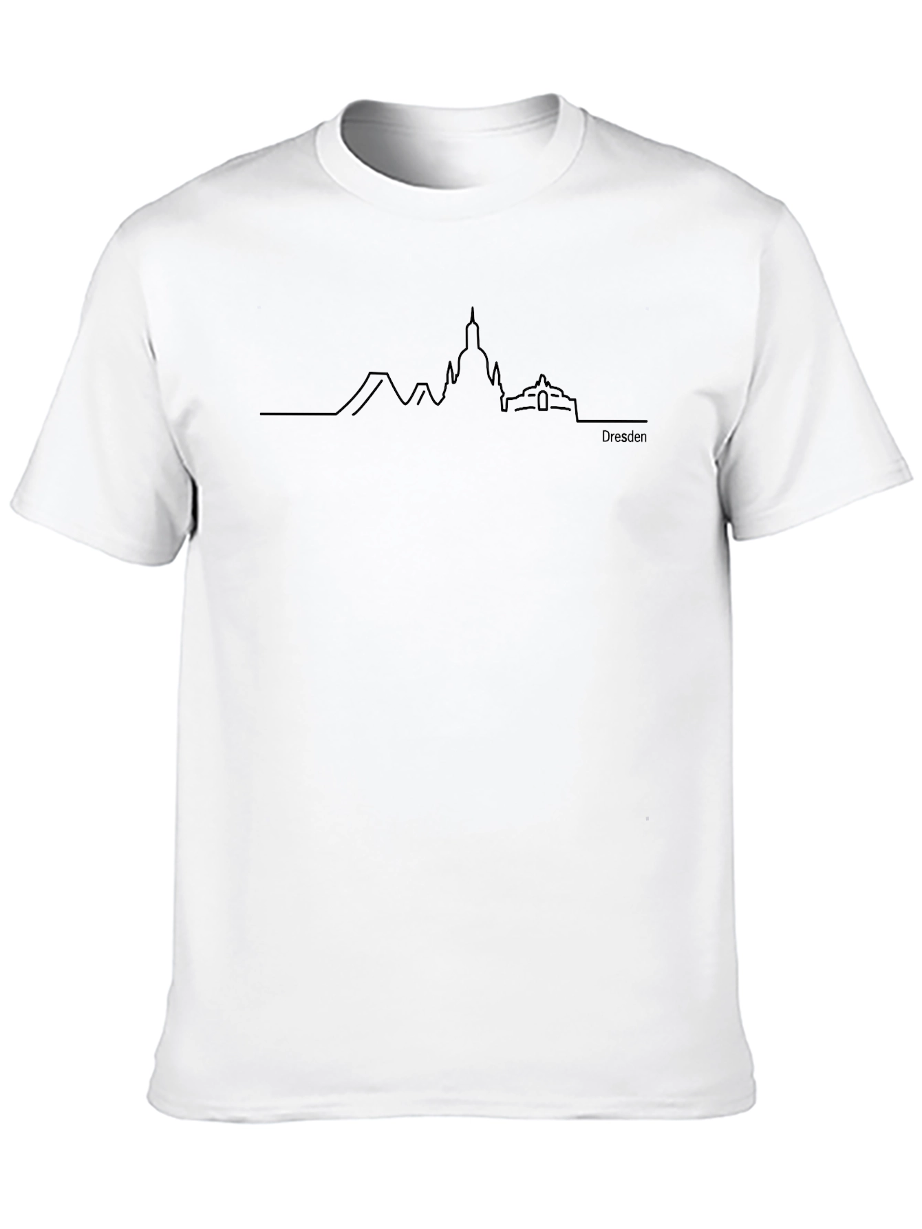 Dresden Skyline T-Shirt - Minimalist Design