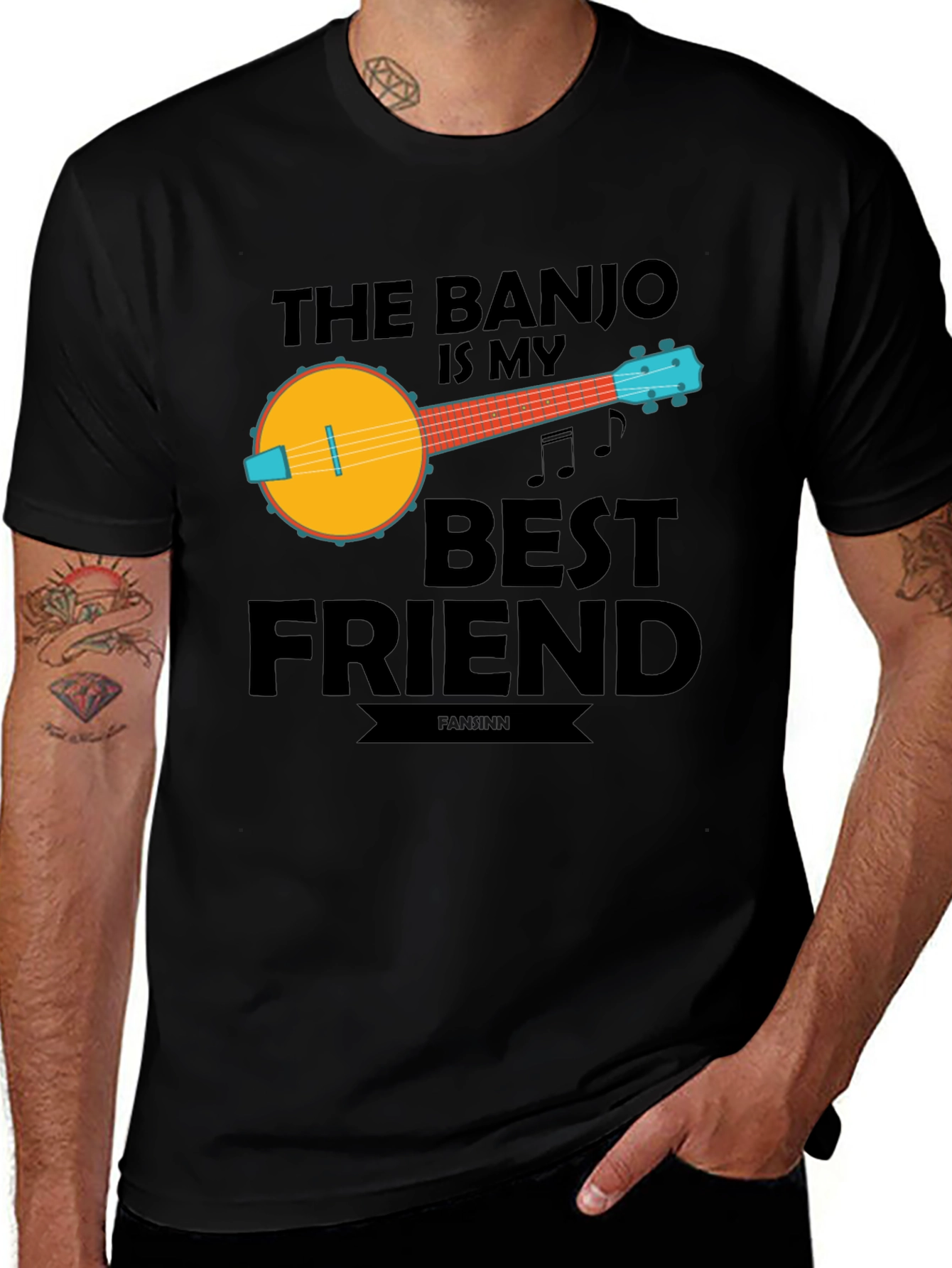 Banjo Best Friend Graphic T-Shirt - Music Lover Tee