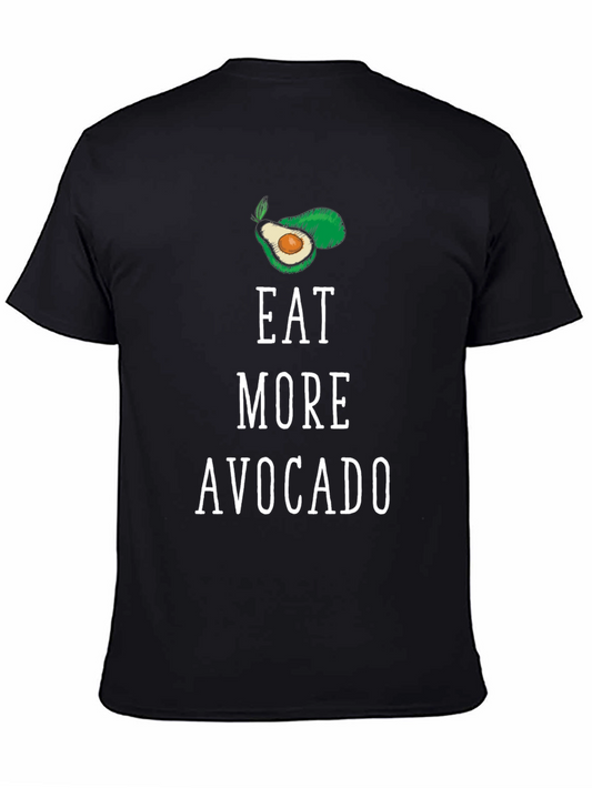 Eat More Avocado T-Shirt - Unisex Black Tee