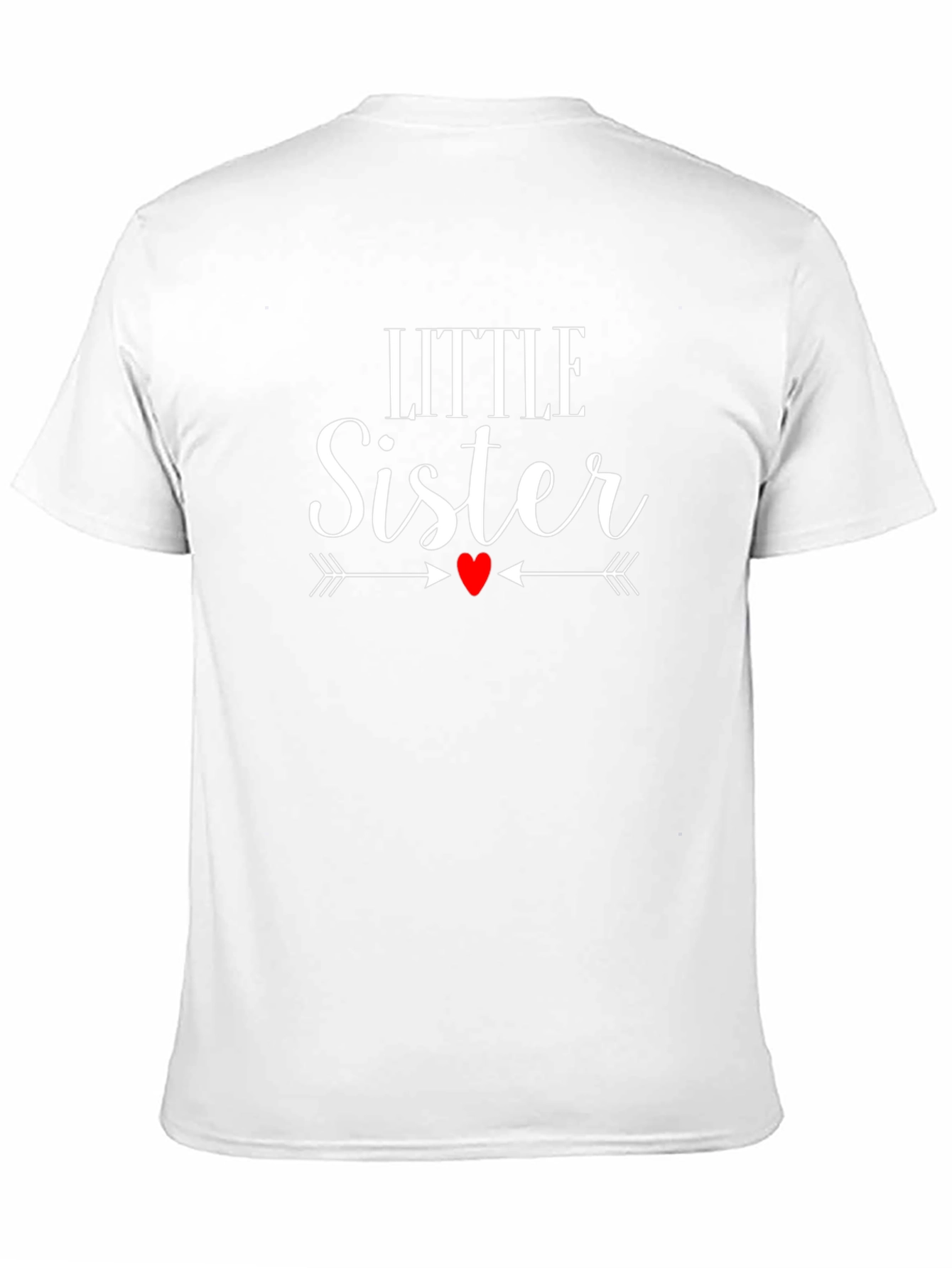 Little Sister Graphic Tee - Cute Family Matching Shirt
