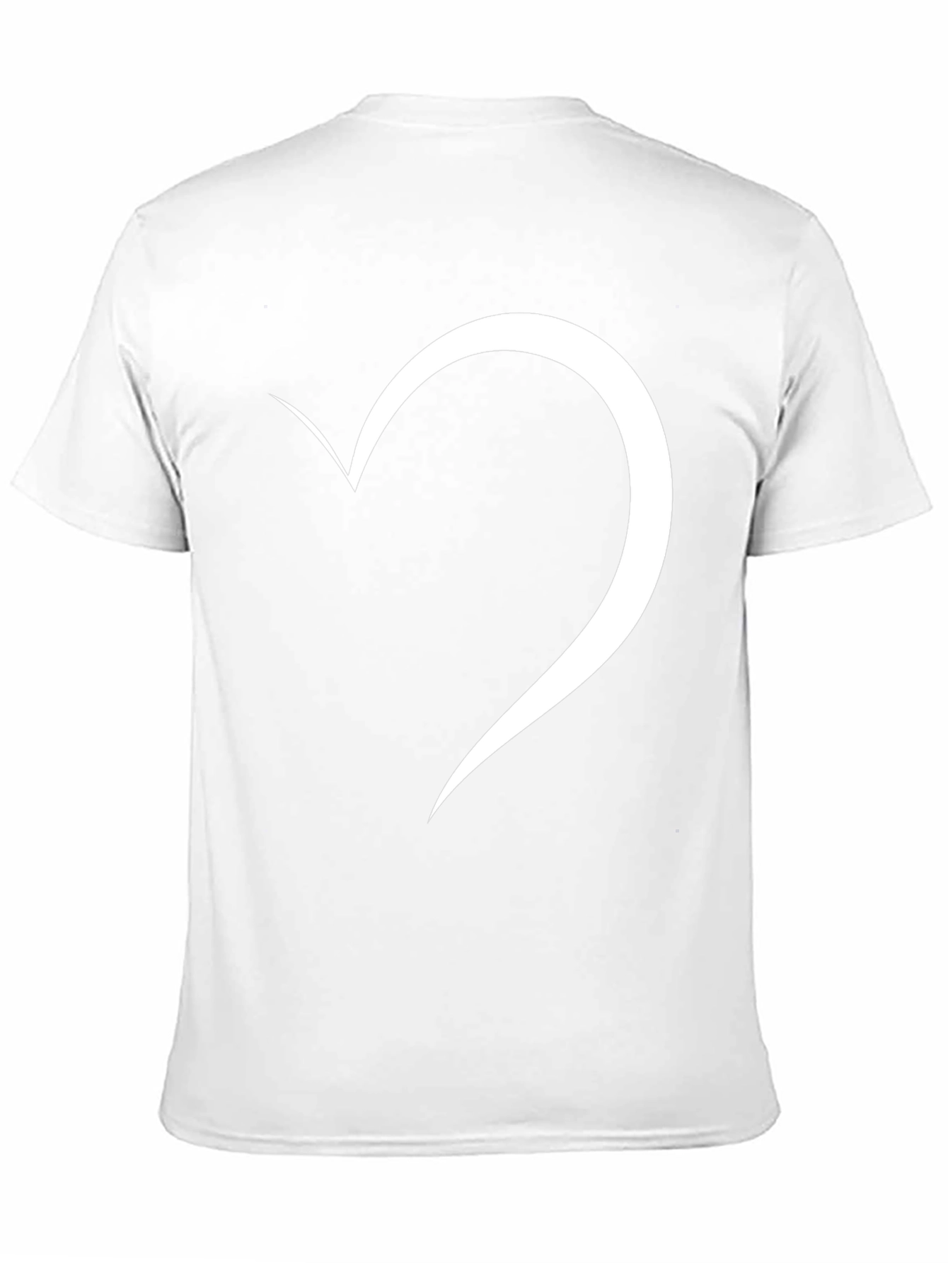 Minimalist Heart Graphic Black T-Shirt