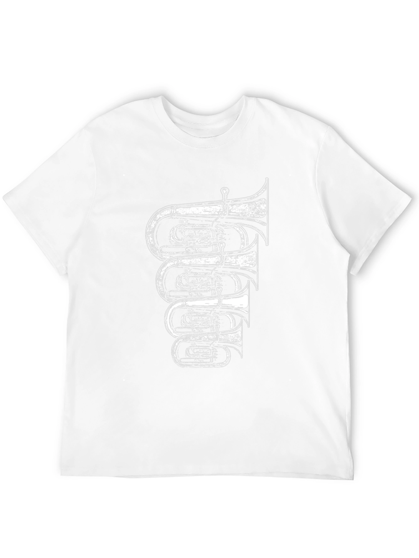 Tuba Graphic Print Black T-Shirt