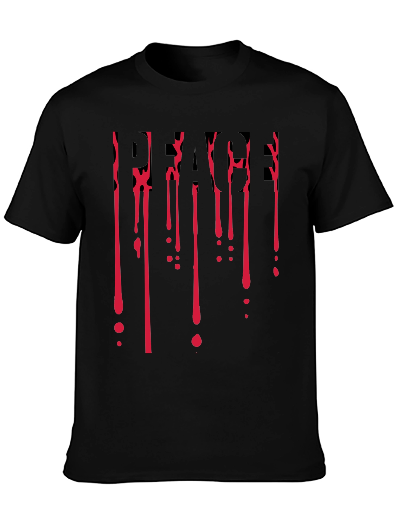 Peace Drip T-Shirt - Edgy Graphic Tee