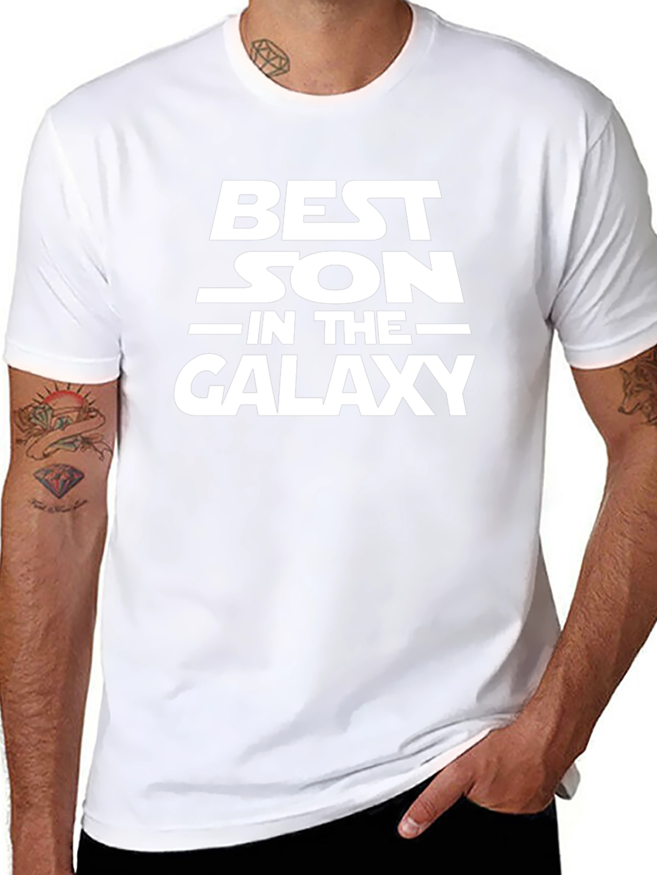 Best Son in the Galaxy Black T-Shirt