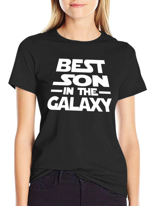 Best Son in the Galaxy Black T-Shirt