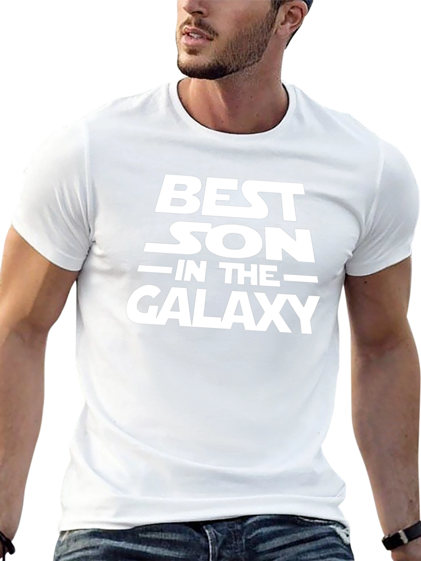 Best Son in the Galaxy Black T-Shirt