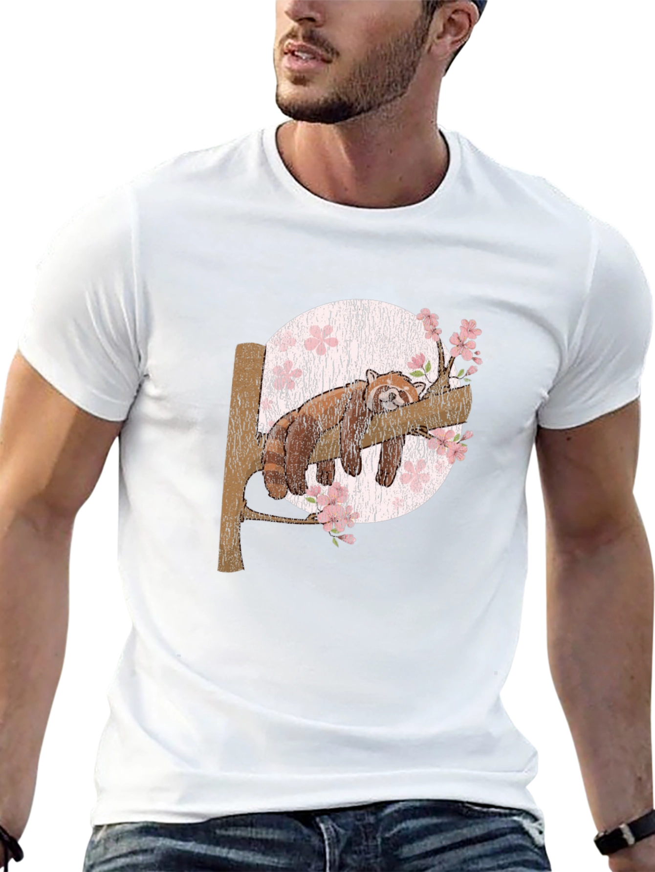 Red Panda Slumber T-Shirt: Unique Animal Graphic Tee