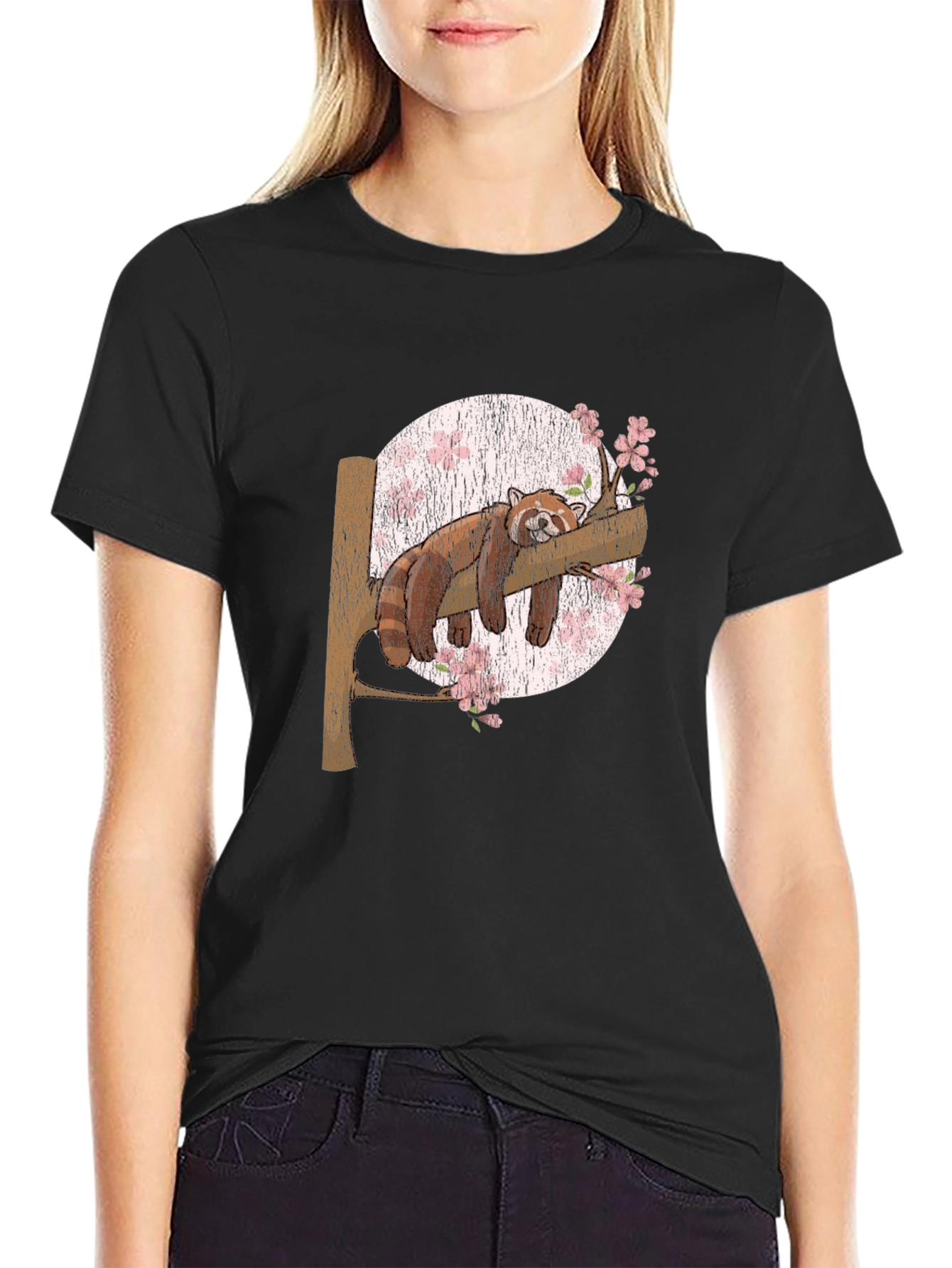 Red Panda Slumber T-Shirt: Unique Animal Graphic Tee