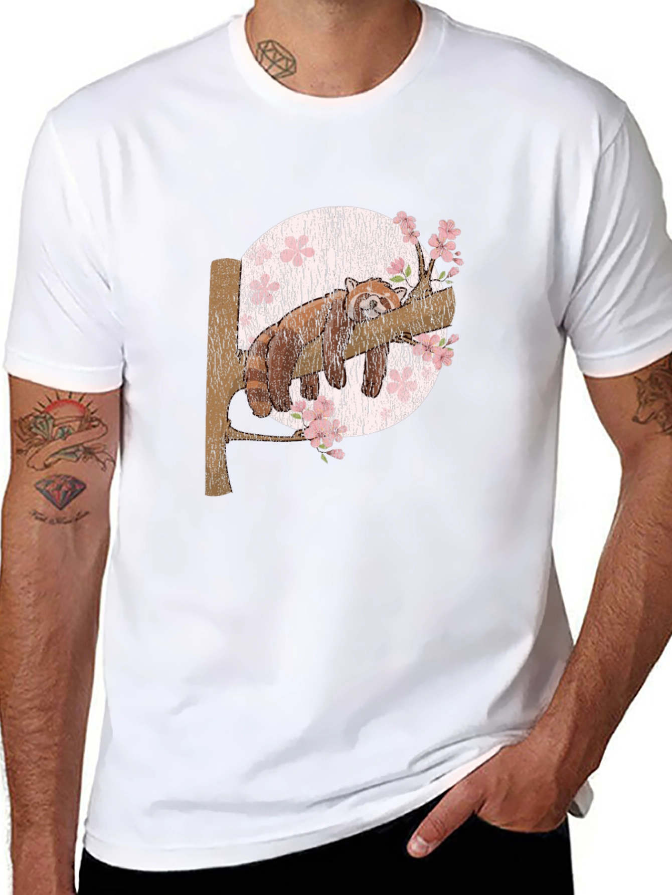 Red Panda Slumber T-Shirt: Unique Animal Graphic Tee