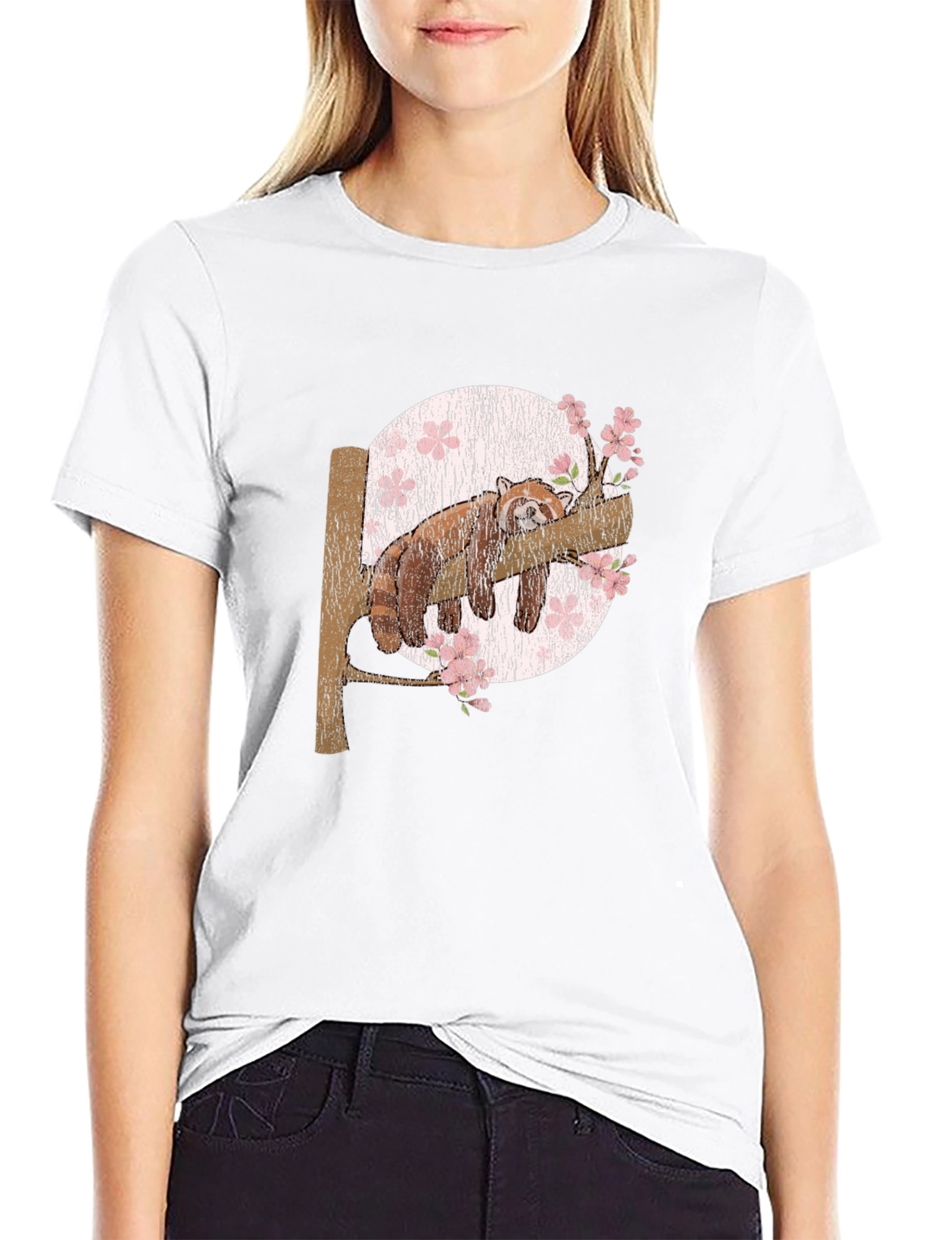 Red Panda Slumber T-Shirt: Unique Animal Graphic Tee