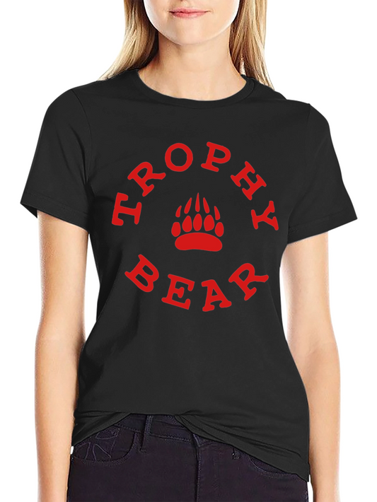 Trophy Bear Graphic T-Shirt - Black Tee