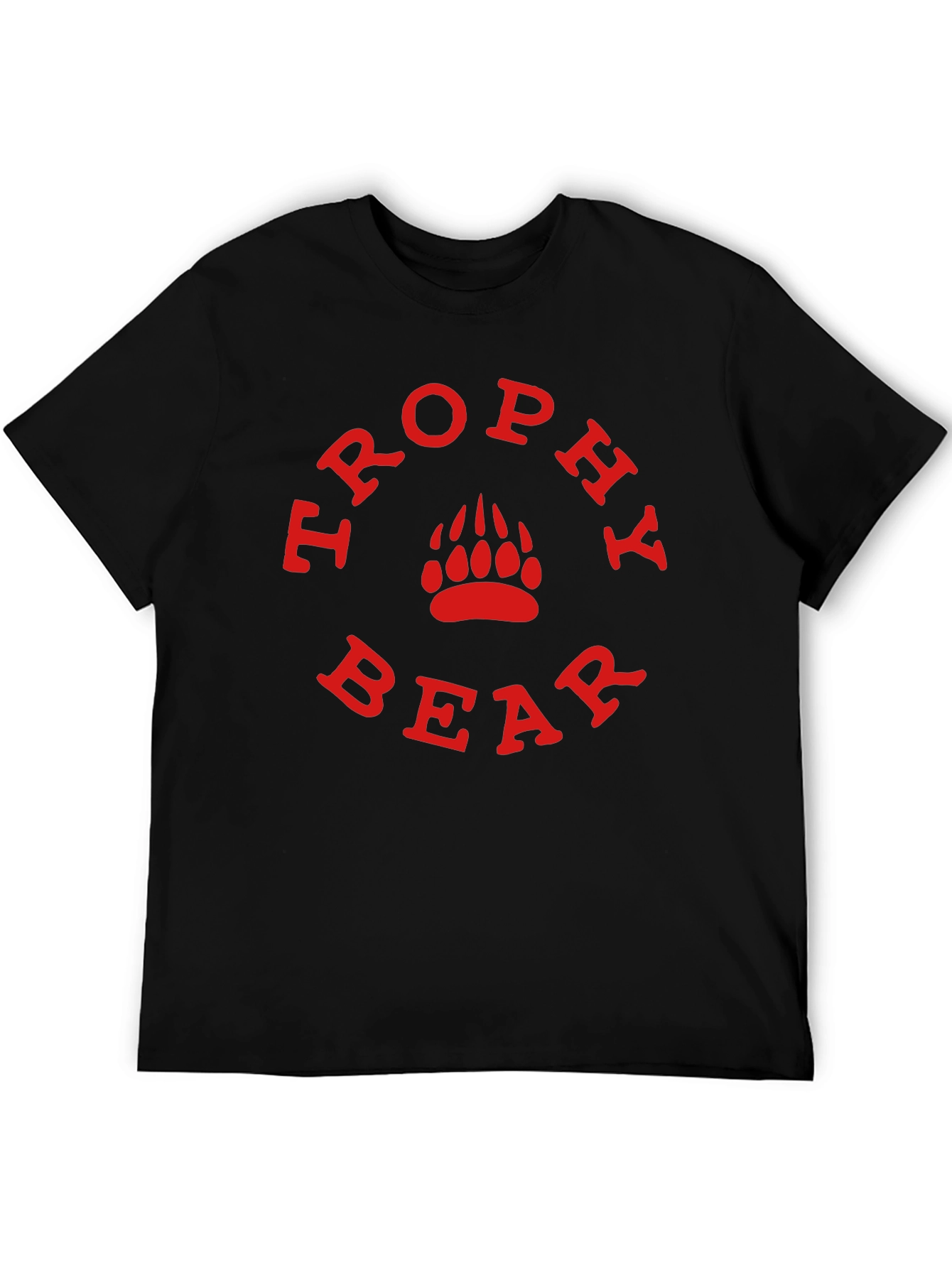 Trophy Bear Graphic T-Shirt - Black Tee