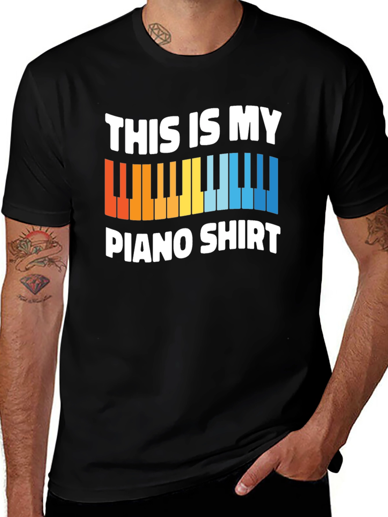 This Is My Piano Shirt - Musician Graphic Tee
