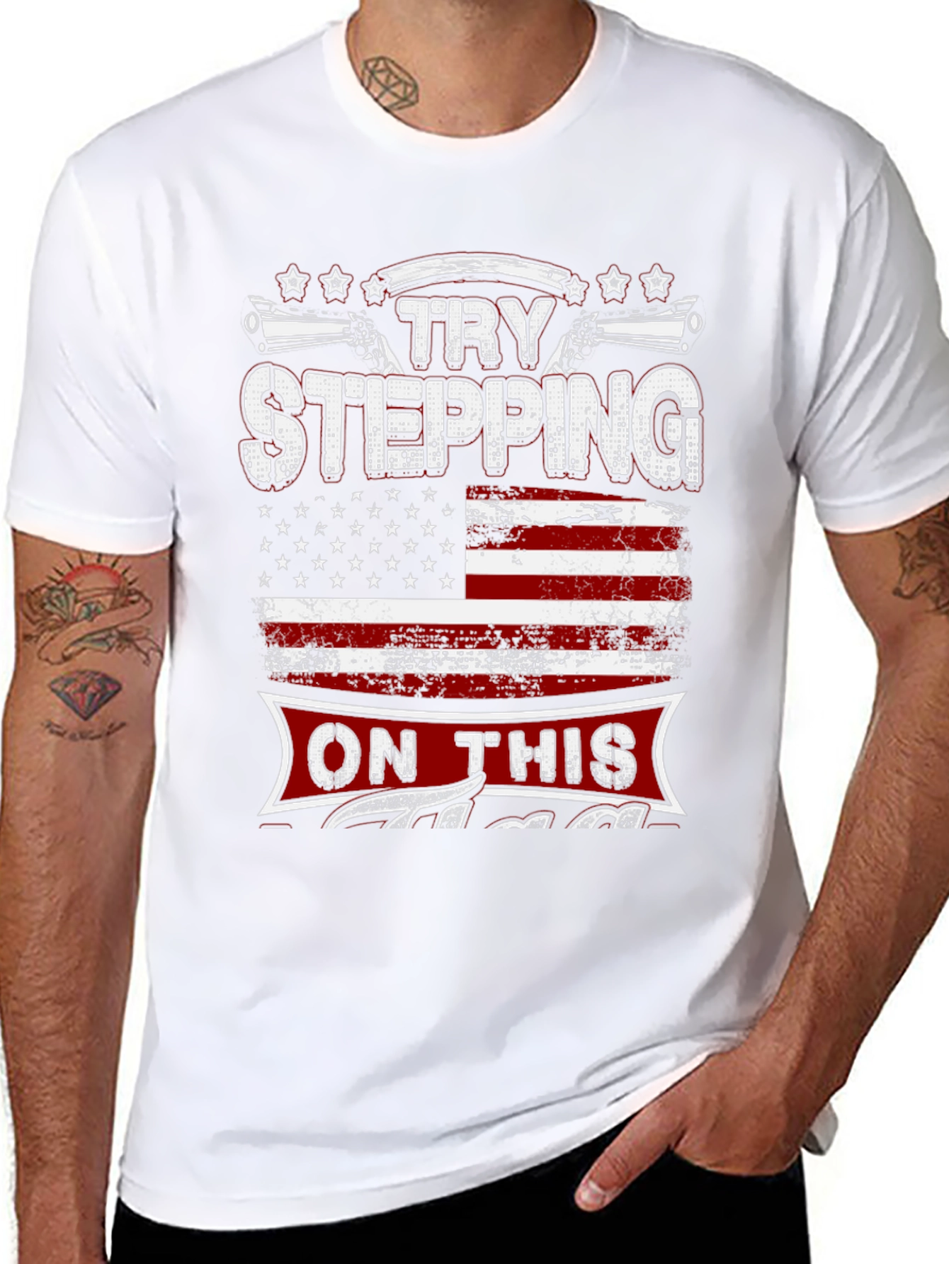 Try Stepping on This Graphic Tee