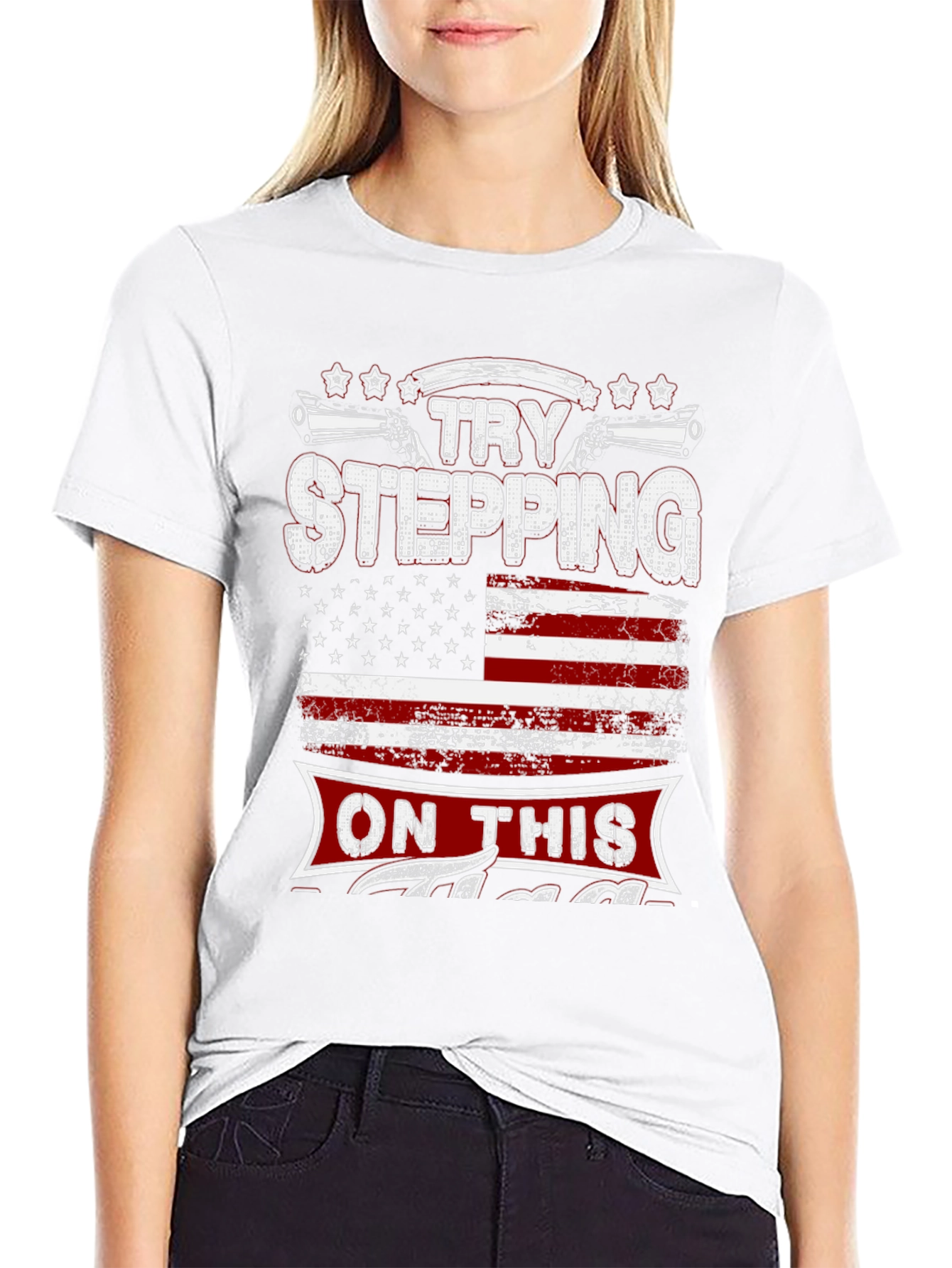 Try Stepping on This Graphic Tee