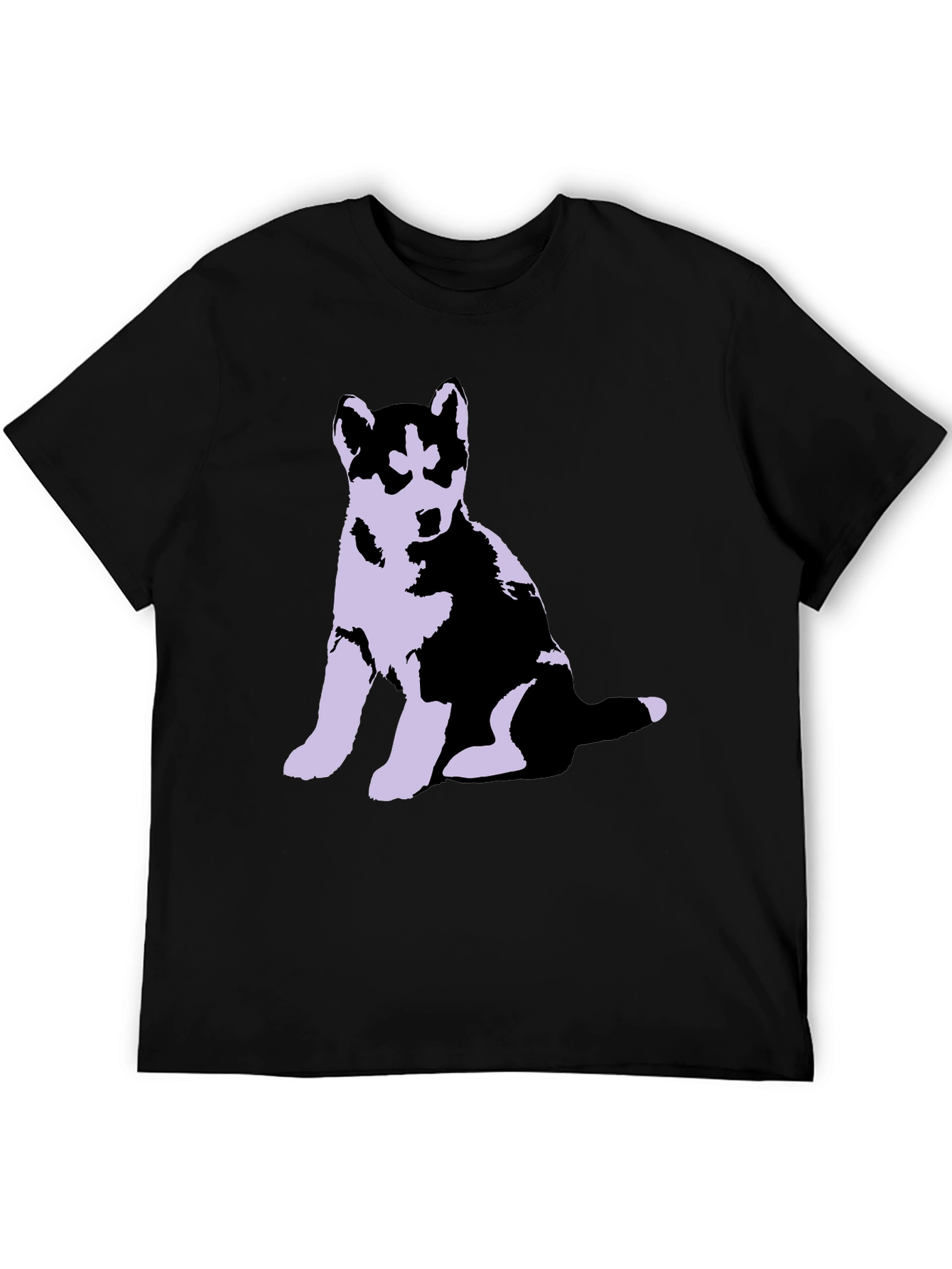 Husky Puppy Graphic Tee - Soft Cotton Blend