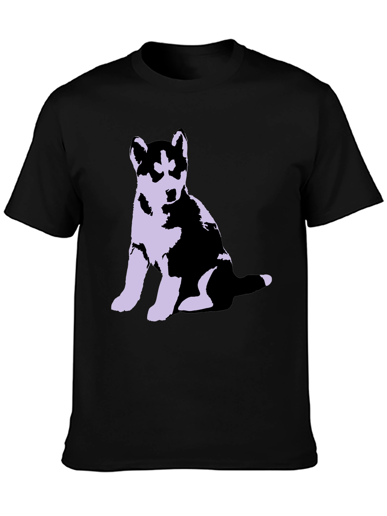 Husky Puppy Graphic Tee - Soft Cotton Blend