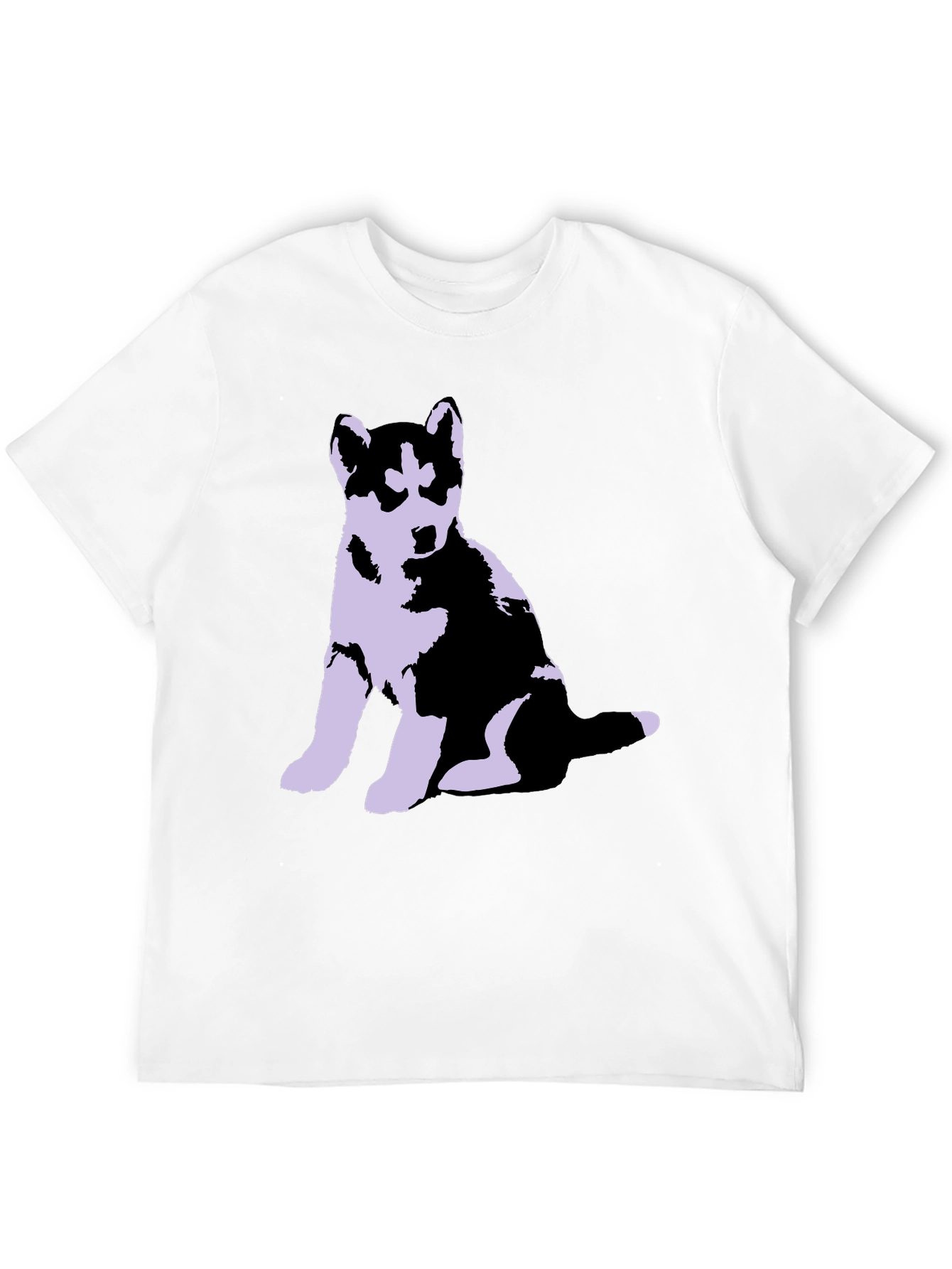Husky Puppy Graphic Tee - Soft Cotton Blend