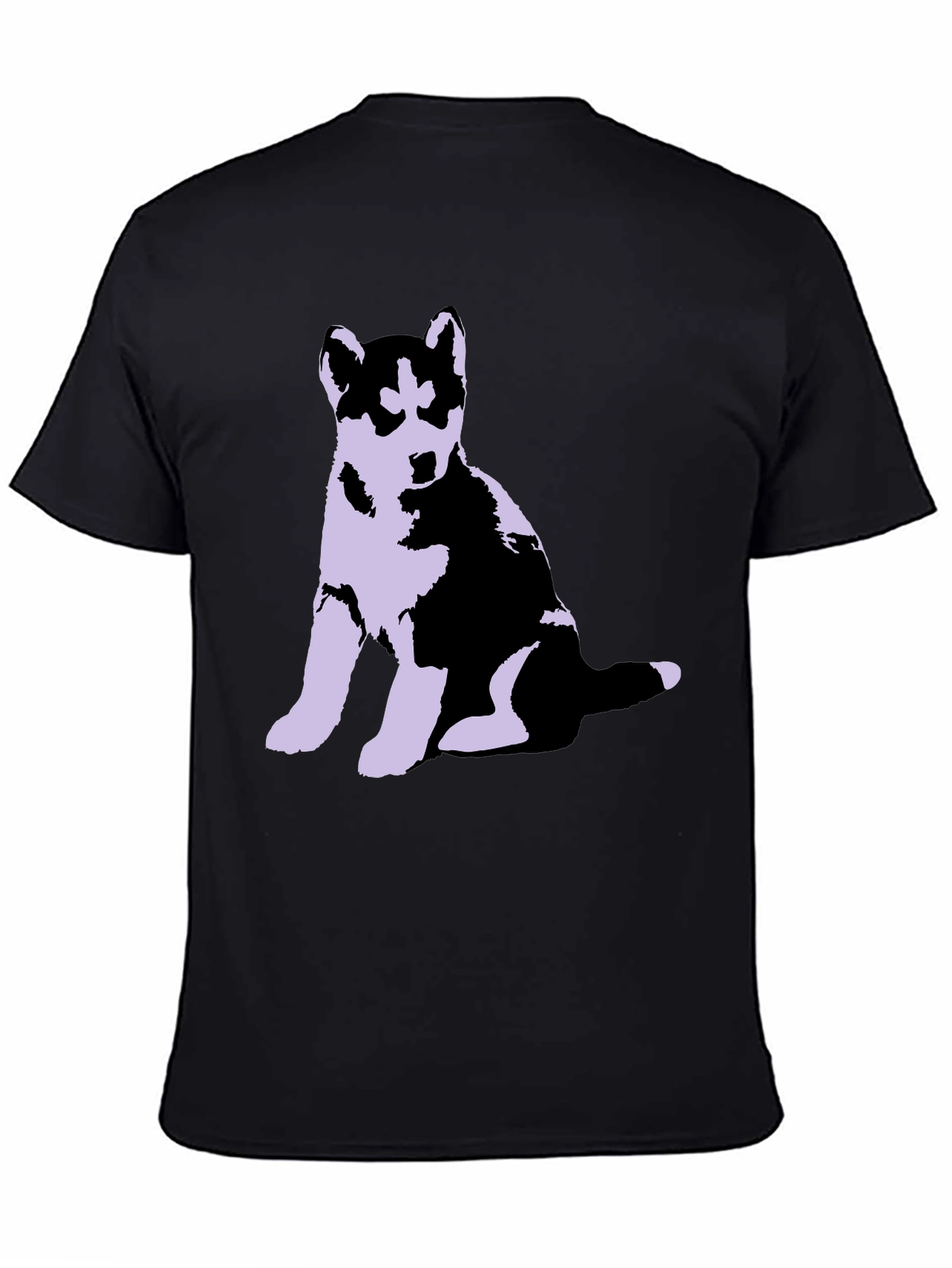 Husky Puppy Graphic Tee - Soft Cotton Blend