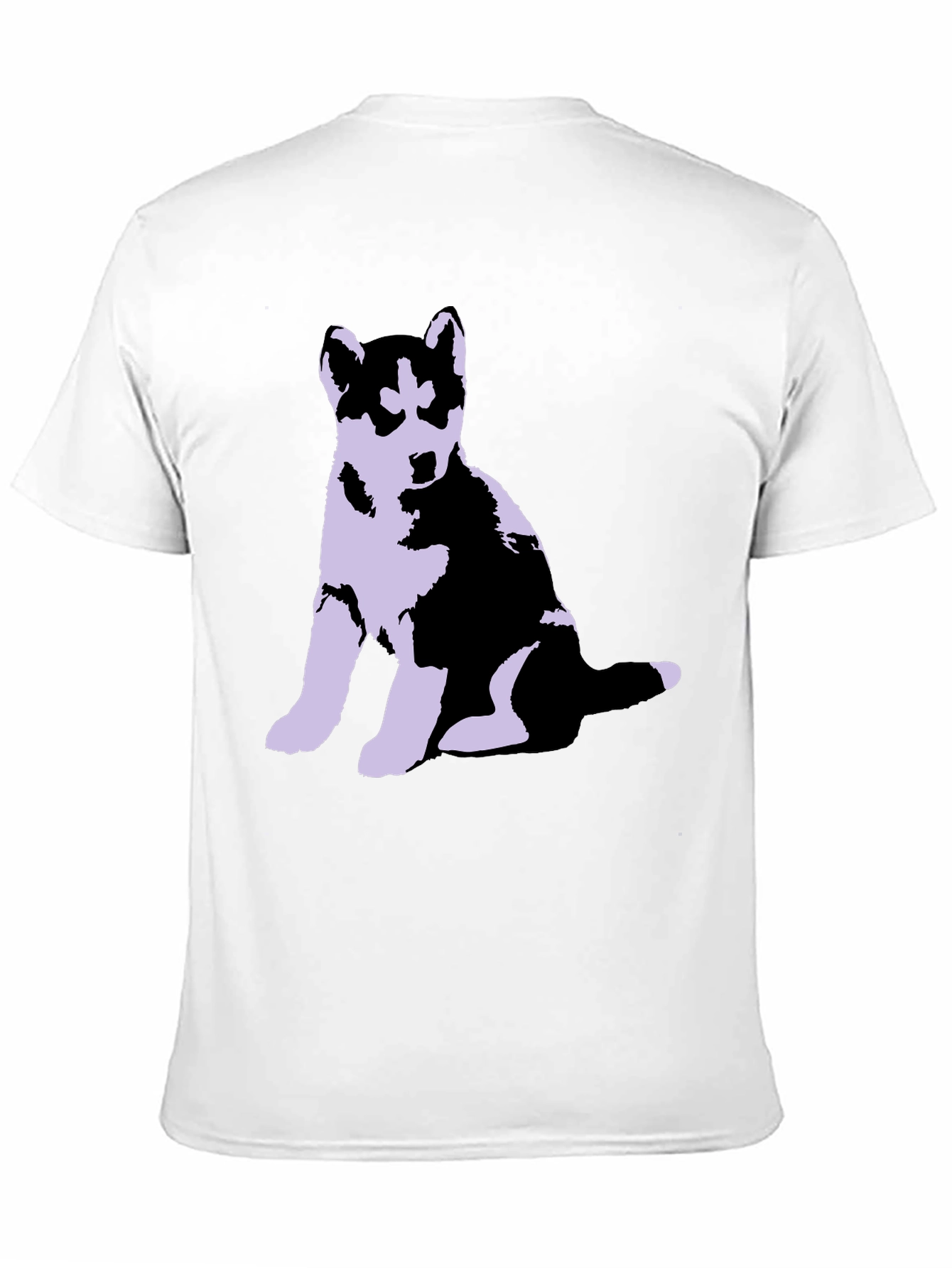 Husky Puppy Graphic Tee - Soft Cotton Blend