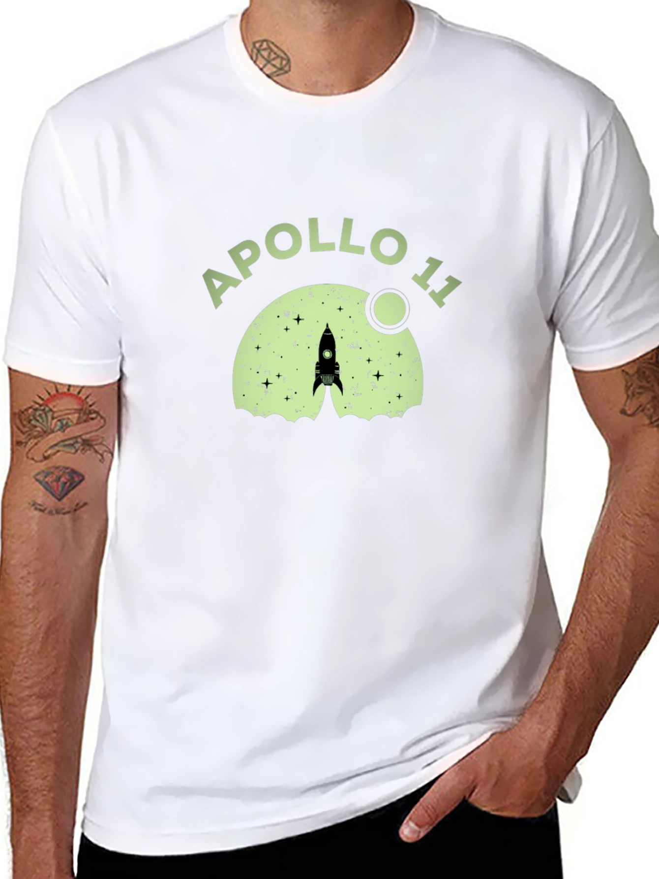 Apollo 11 Rocket Launch Graphic T-Shirt