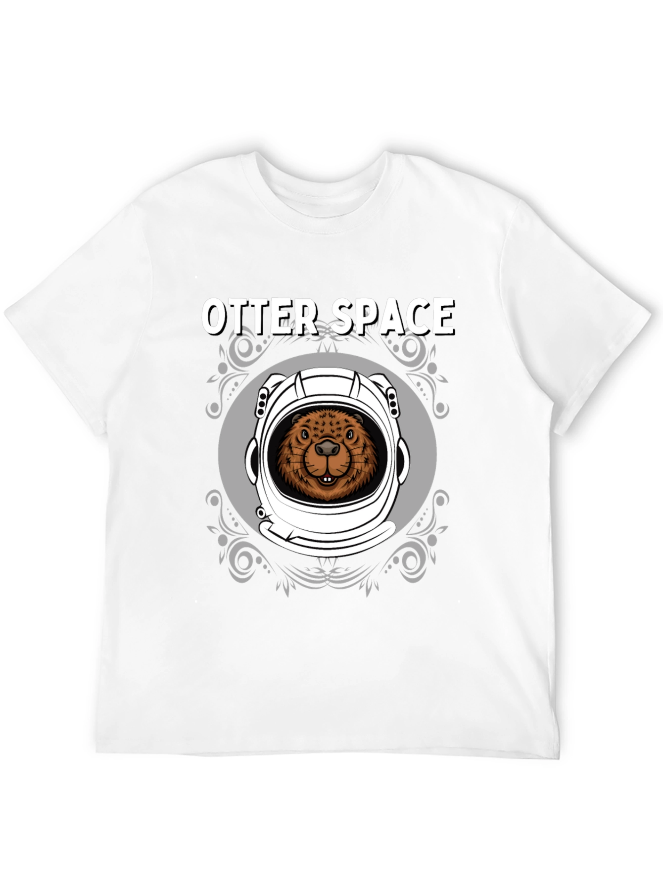 Otter Space Graphic T-Shirt - Mens Black Tee