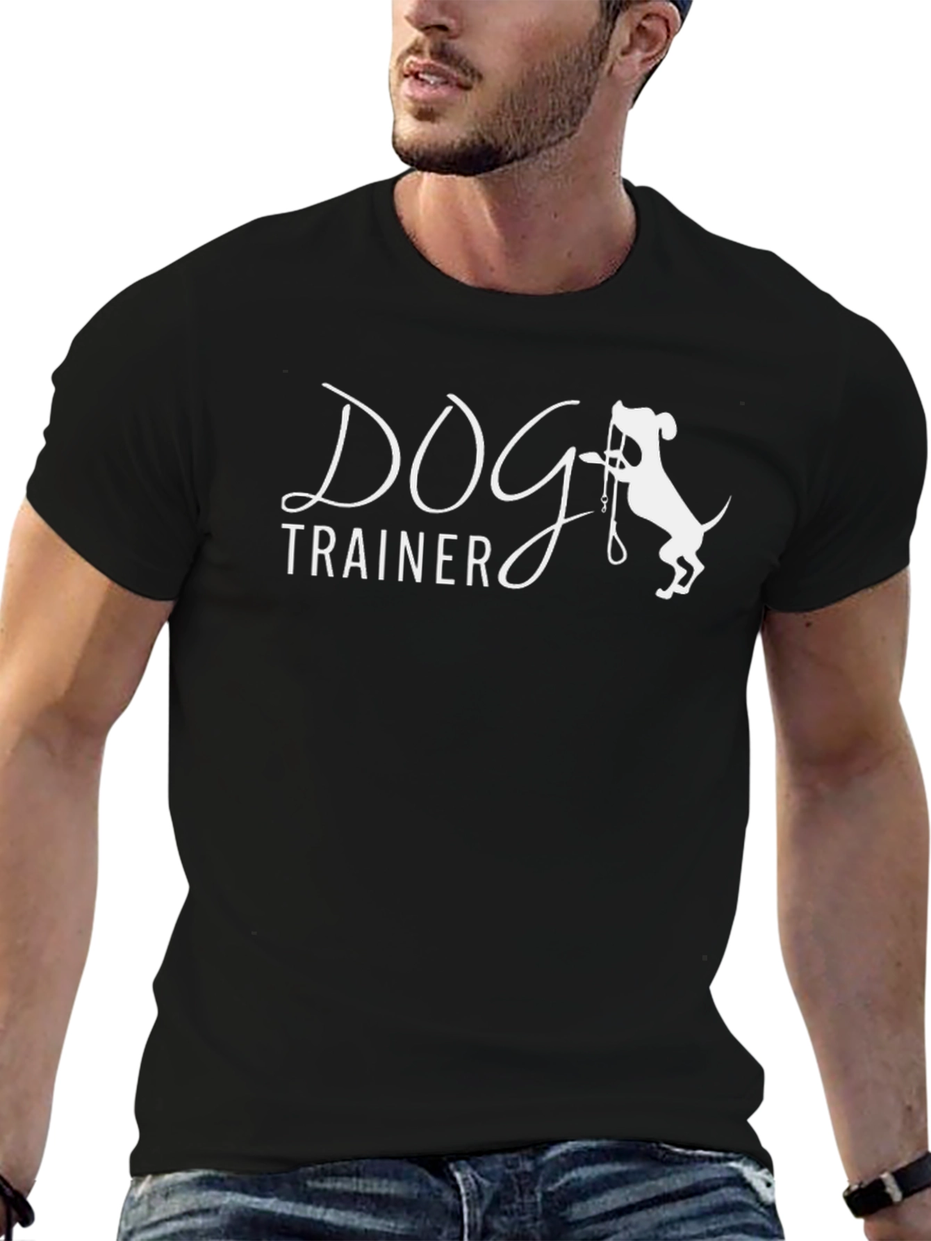 Dog Trainer Graphic Tee - Black