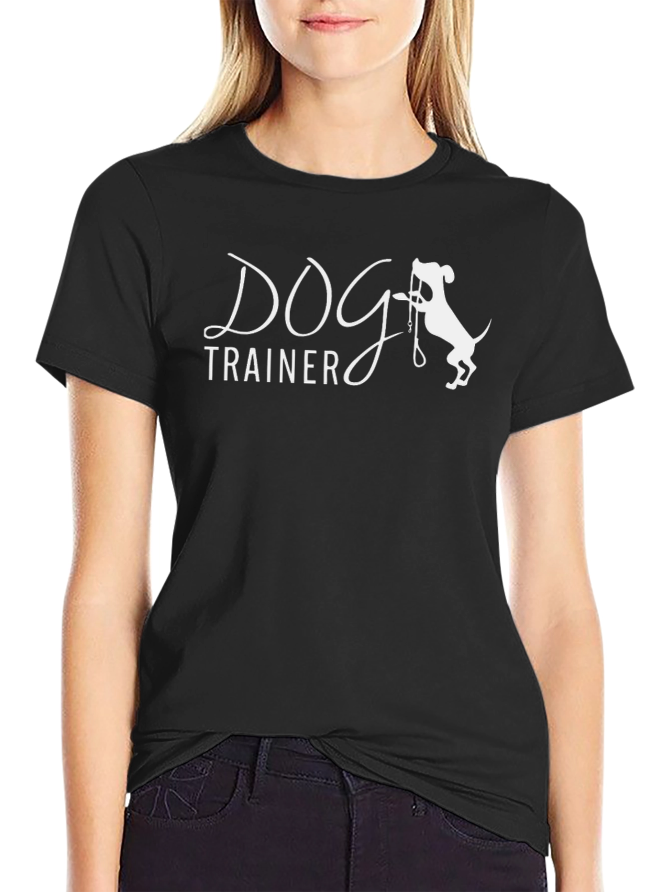 Dog Trainer Graphic Tee - Black