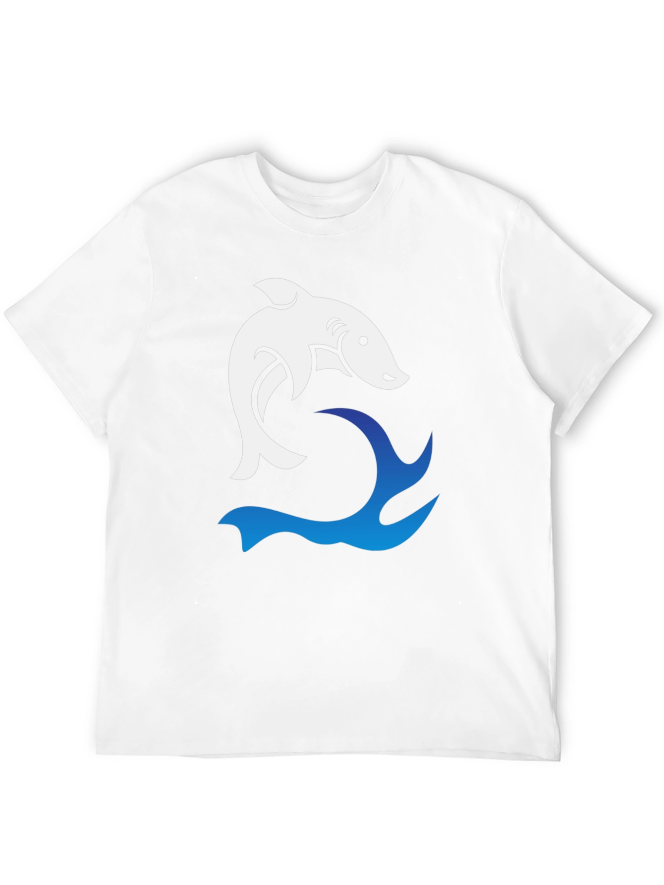 Shark Wave Graphic Tee - Cool Black T-Shirt