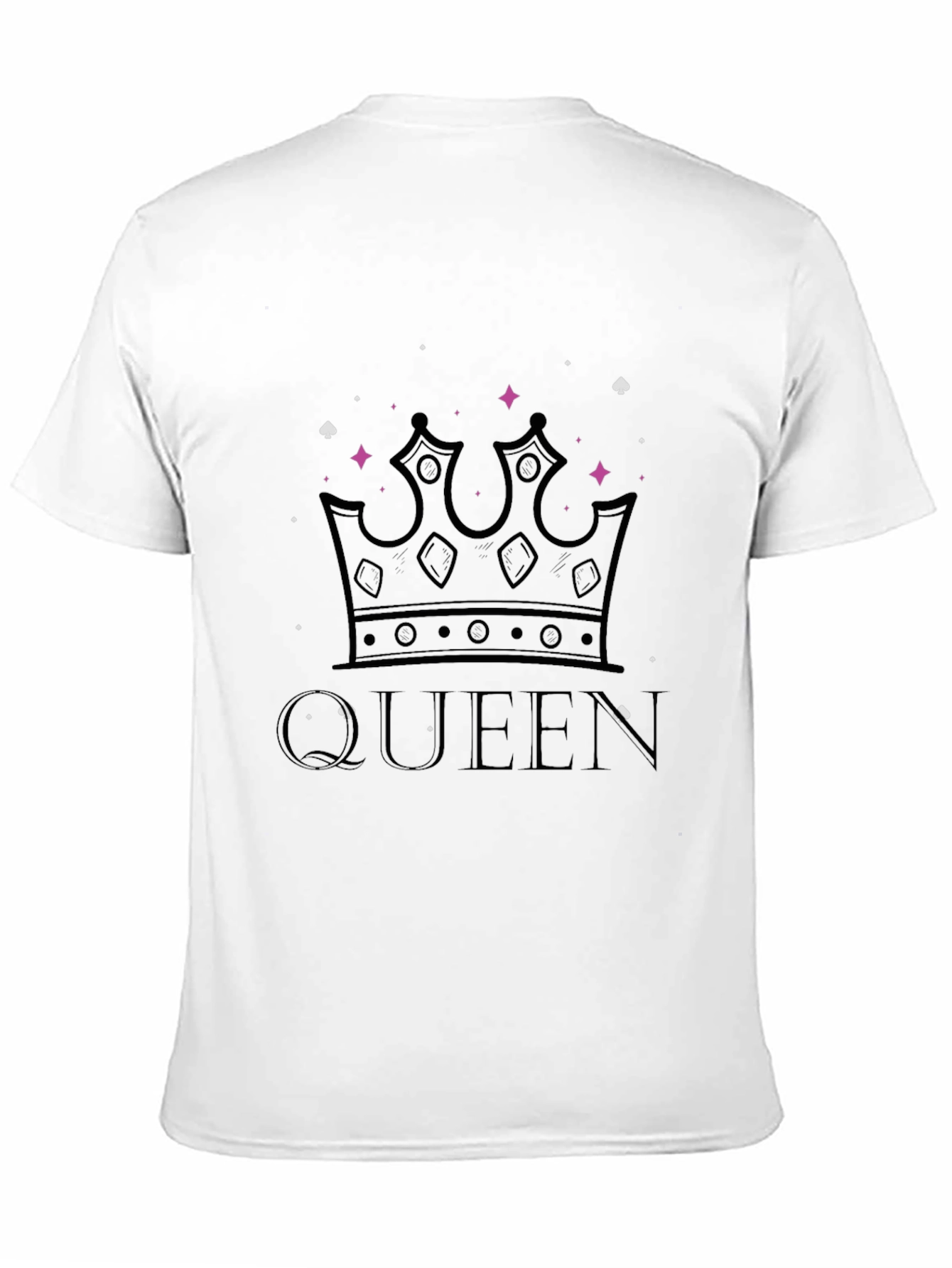 Queen Crown Graphic Black T-Shirt
