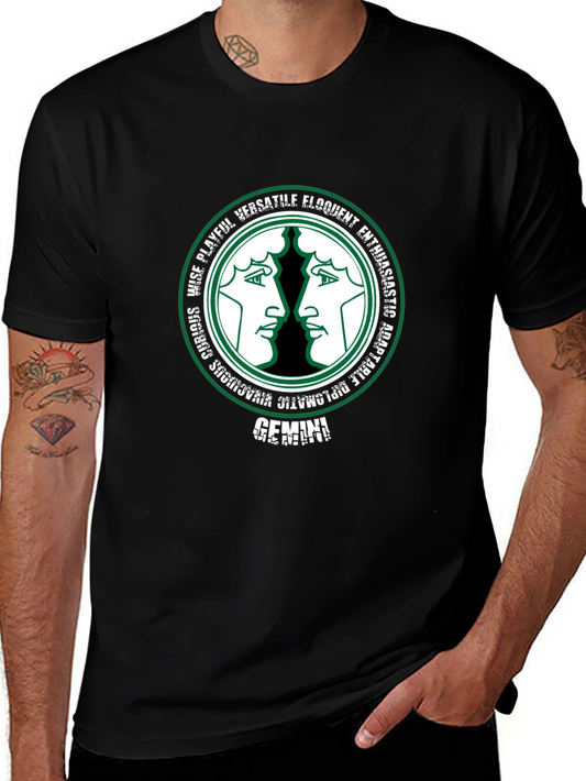 Gemini Zodiac T-Shirt - Versatile & Playful Design
