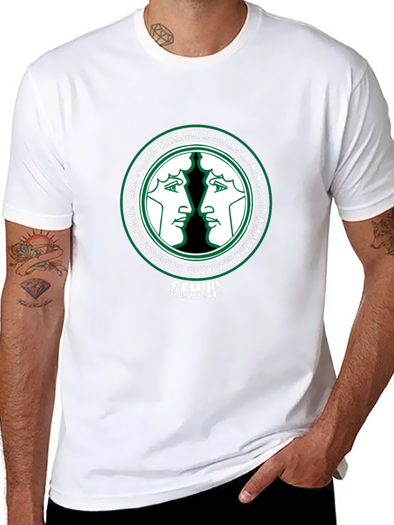Gemini Zodiac T-Shirt - Versatile & Playful Design