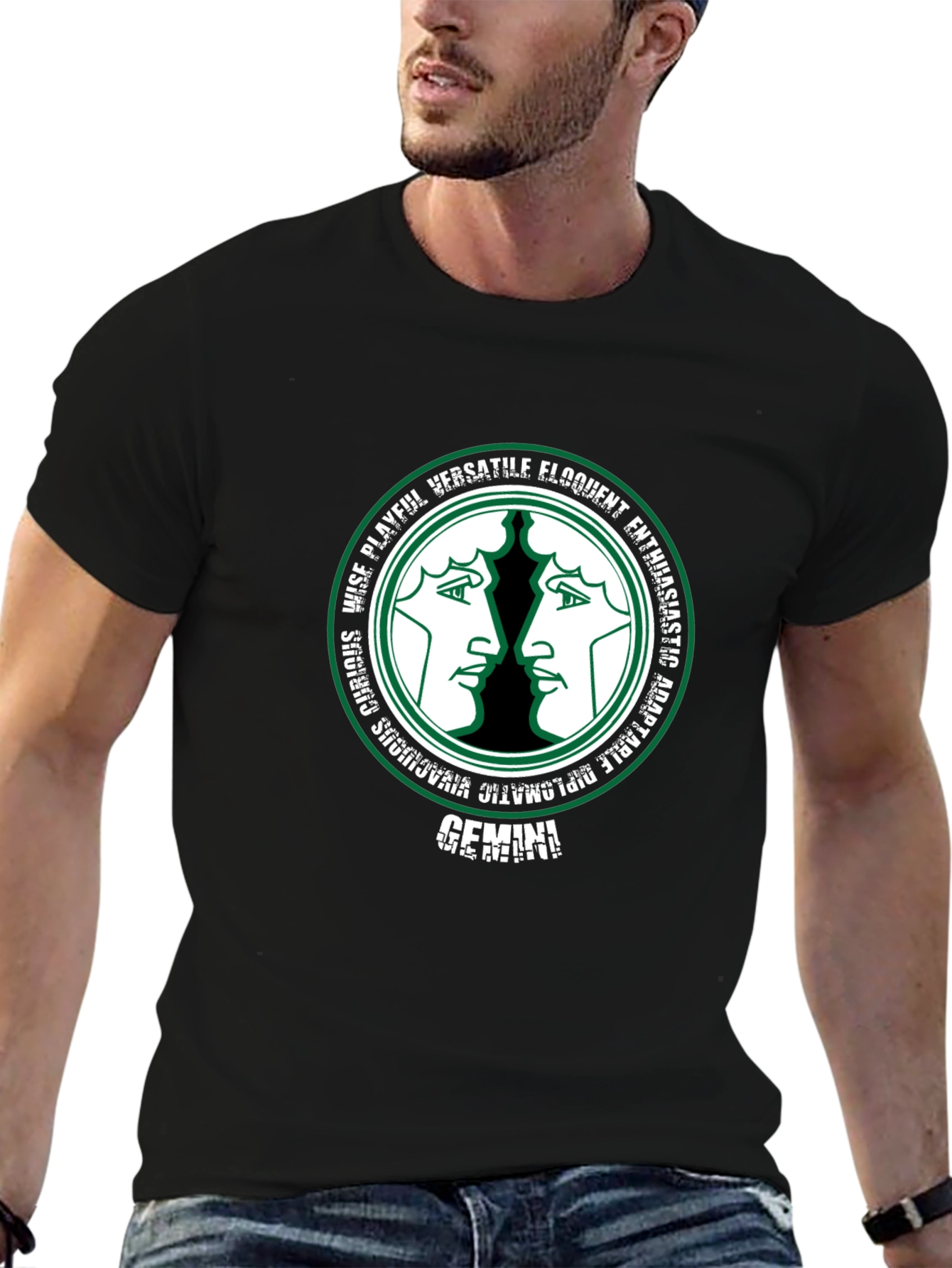 Gemini Zodiac T-Shirt - Versatile & Playful Design