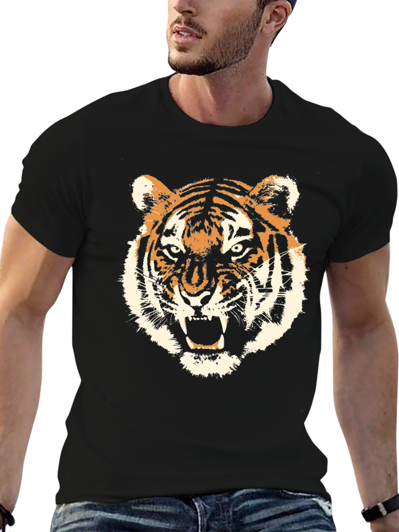 Black Tiger Graphic Tee