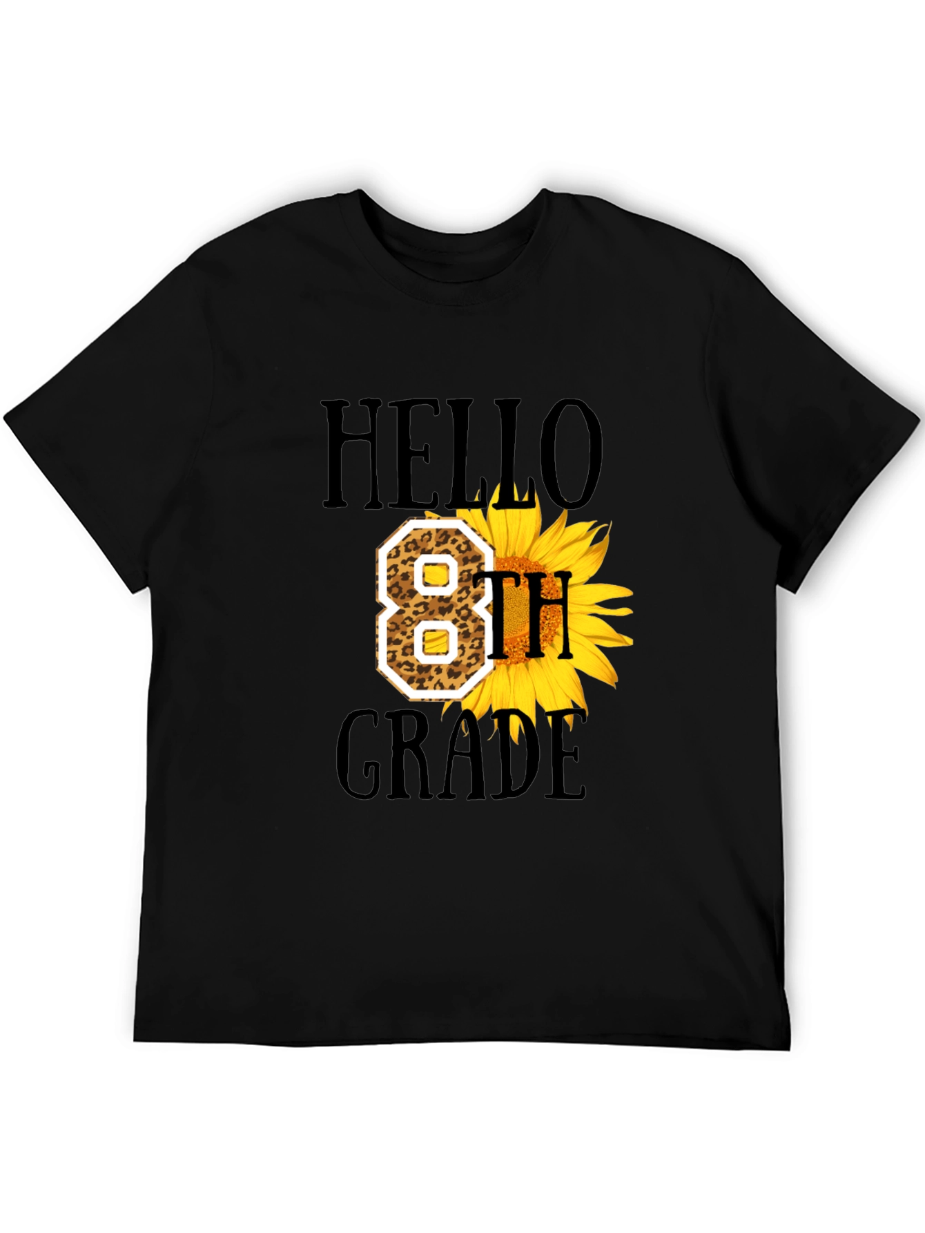Hello 8th Grade Sunflower Graphic Tee