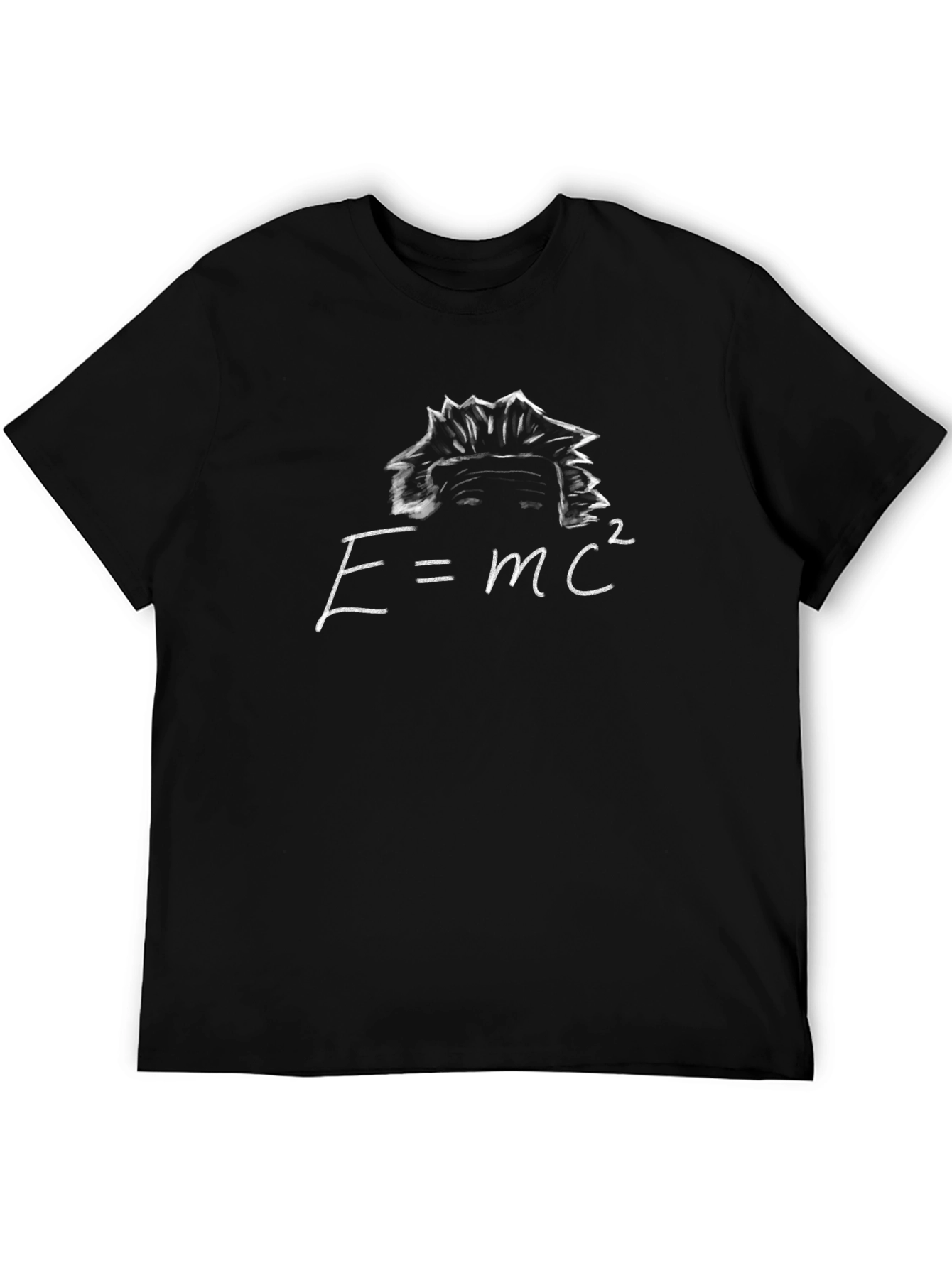 E=mc2 Einstein Graphic Tee - Black