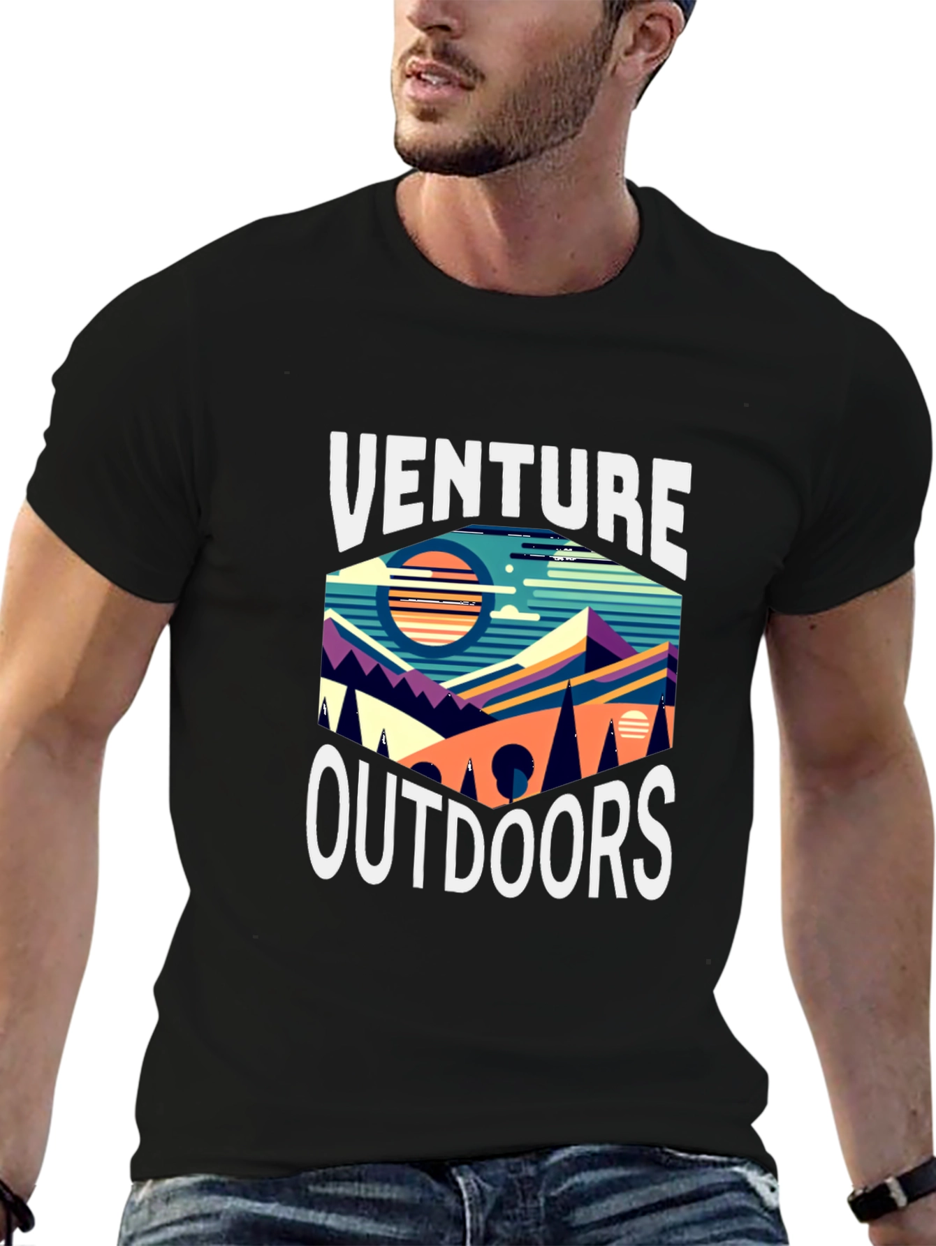 Venture Outdoors Graphic Tee - Black