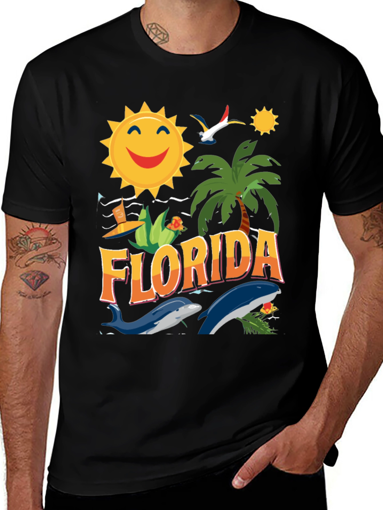 Florida Graphic T-Shirt - Sunny Beach Theme