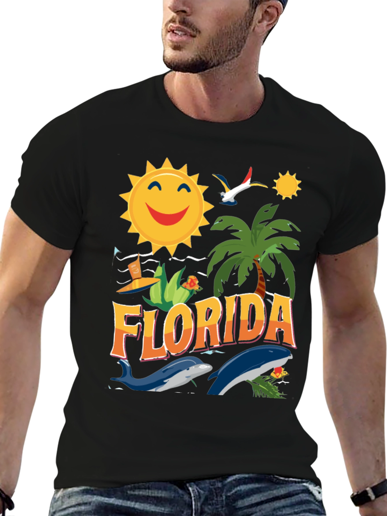 Florida Graphic T-Shirt - Sunny Beach Theme