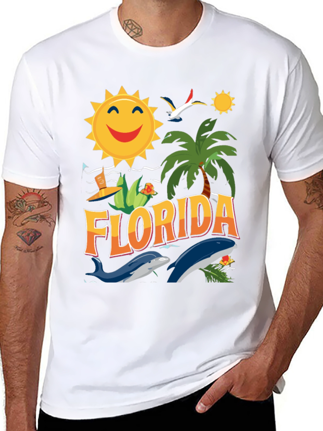 Florida Graphic T-Shirt - Sunny Beach Theme