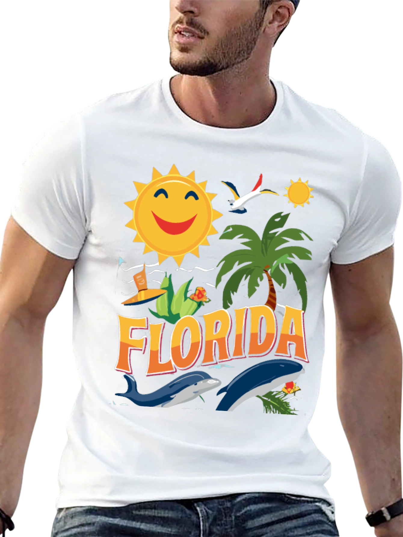 Florida Graphic T-Shirt - Sunny Beach Theme