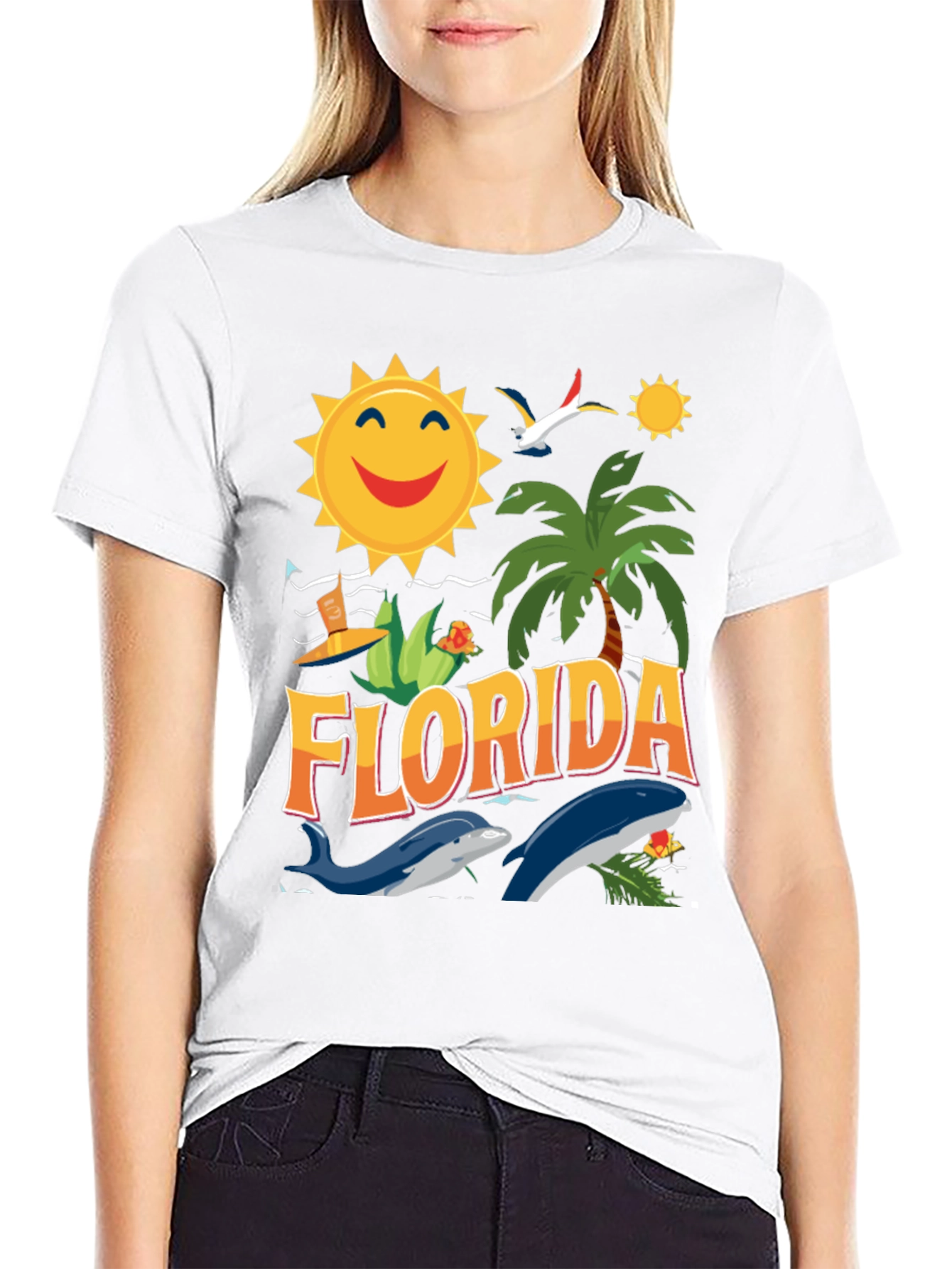 Florida Graphic T-Shirt - Sunny Beach Theme