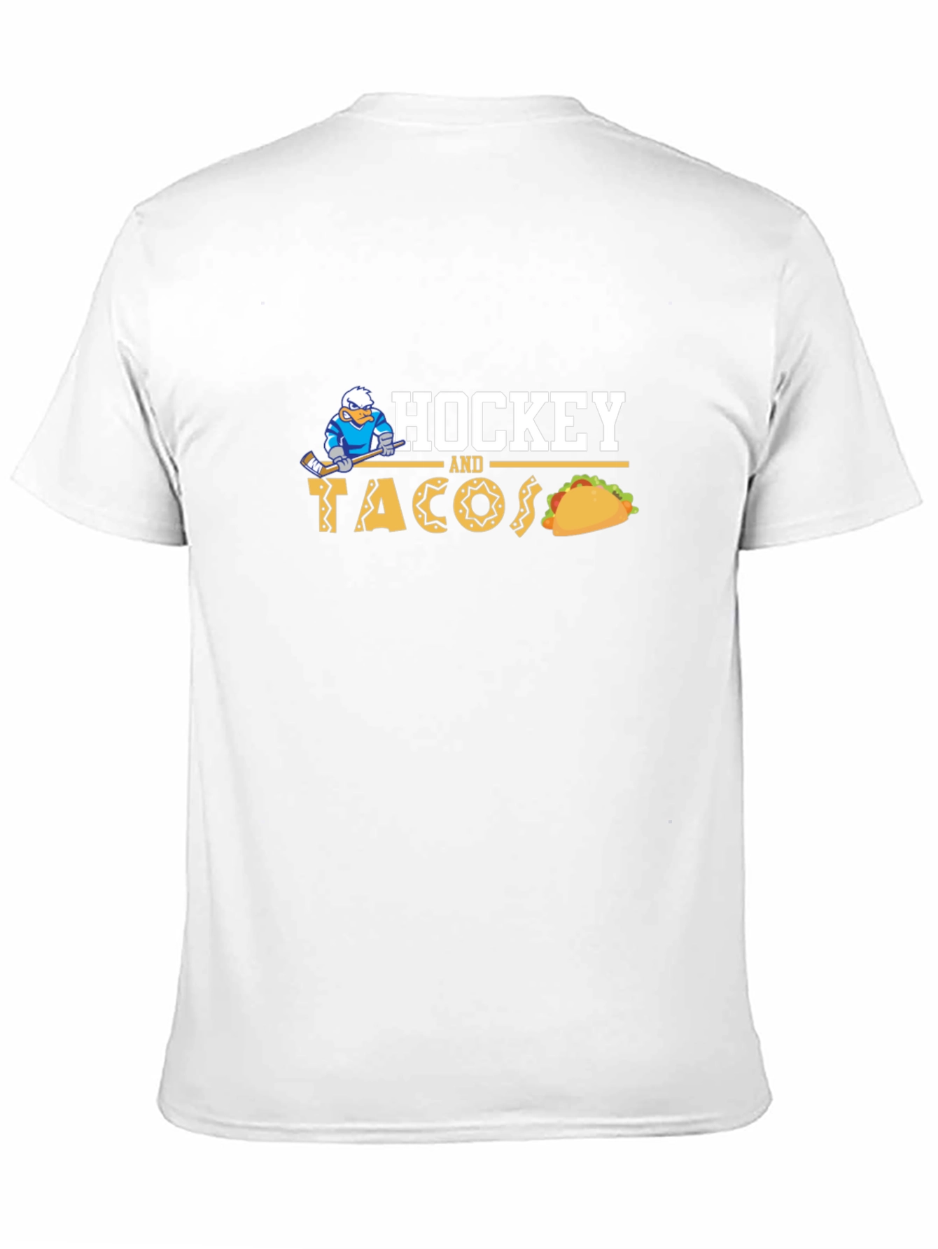 Hockey and Tacos Black Graphic Tee