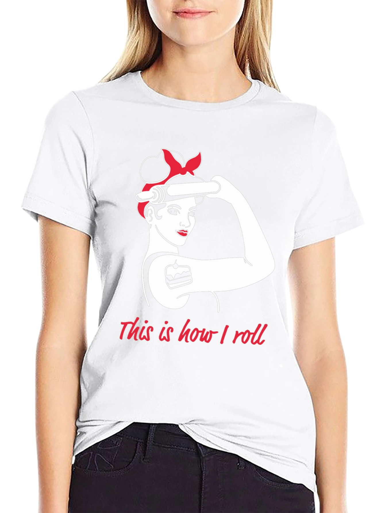 Baker Woman How I Roll Black T-Shirt